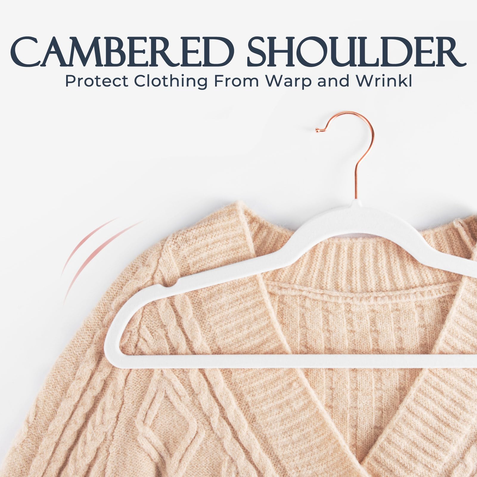 HOUSE DAY White Velvet Hangers 60 Pack  Premium Clothes Hangers Non-Slip Felt Hangers  Sturdy White Hangers Heavy Duty Coat Hangers  Durable Suit Hangers for Space Saving  No Hanger Marks Gold Hook