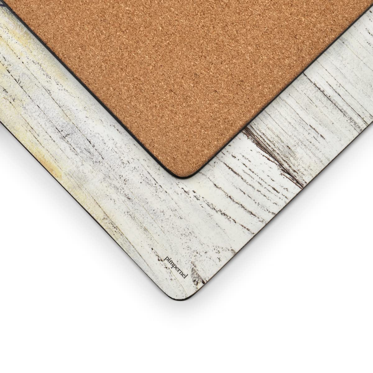 Pimpernel Coastal Signs Collection Placemats | Set Of 4 | Heat Resistant Mats | Cork-Backed Board | Hard Placemat Set For Dining