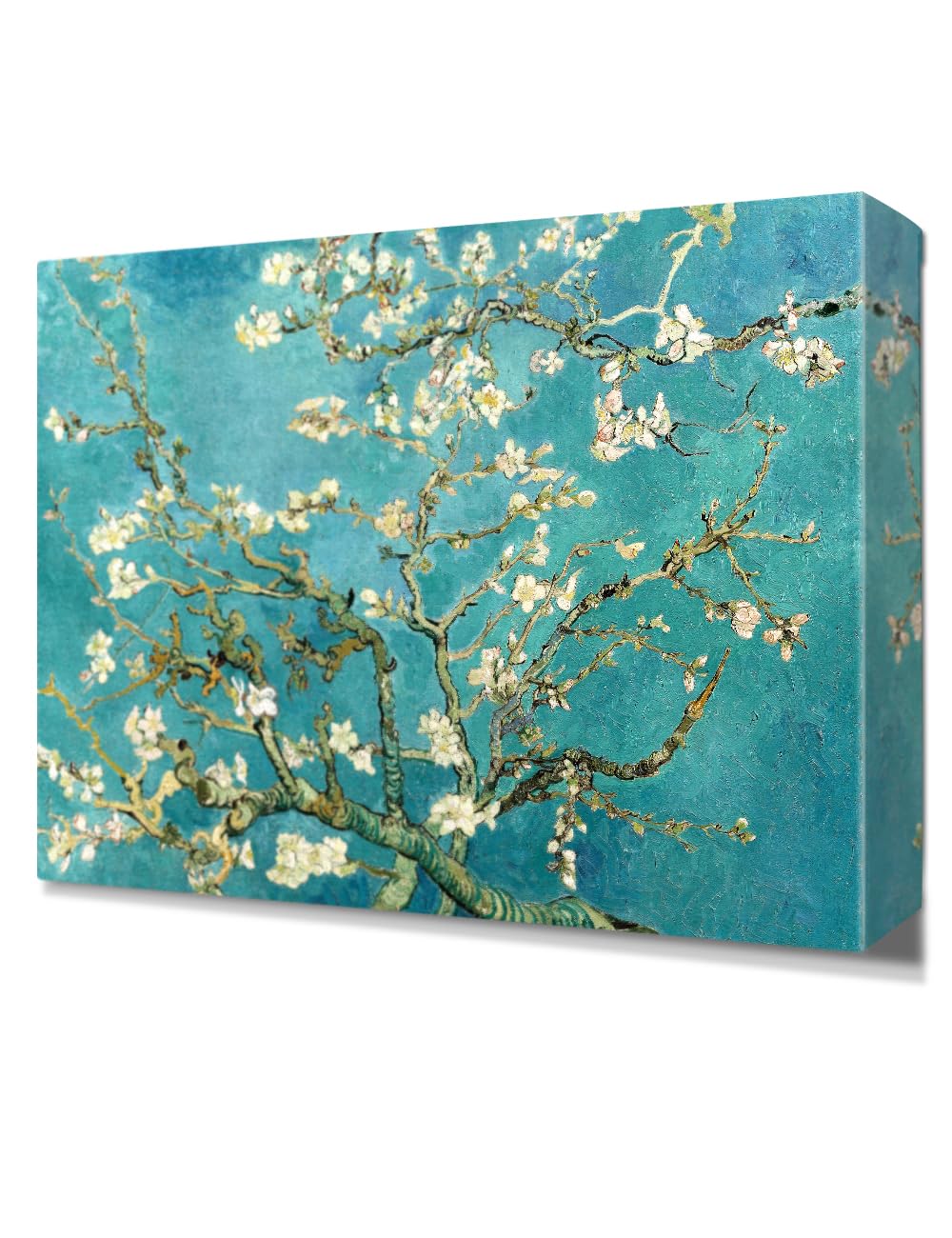 Decorarts - Almond Blossom Tree - Vincent Van Gogh Reproductions. Oversize Giclee Canvas Print Wall Art For Home Wall Decor. 40X