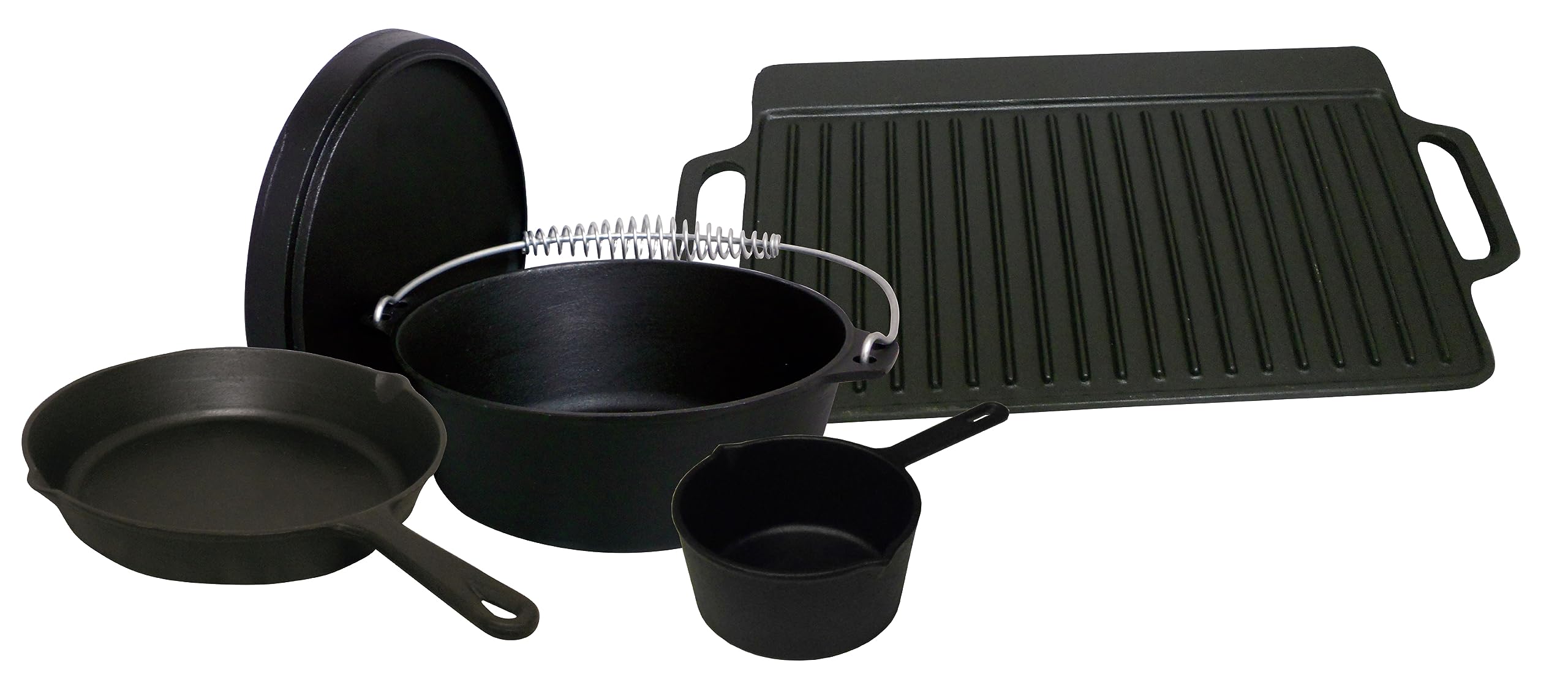 King Kooker 5CIBSB 5 Piece Cast Iron Box Set