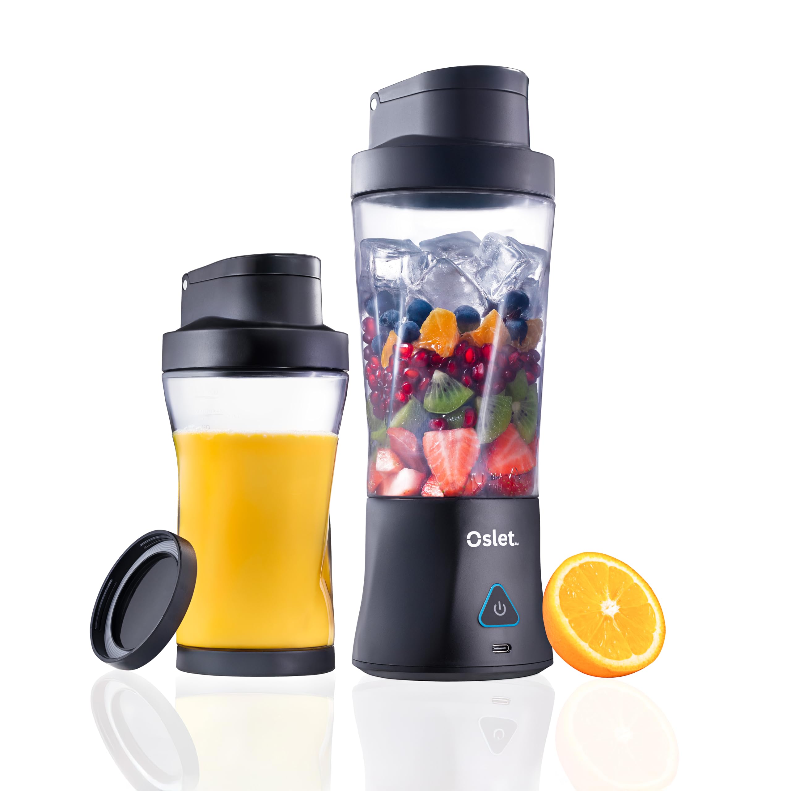 Oslet Hydramax 360W Portable Blender 700Ml | 22,000 Rpm | 6000Mah Battery (35+ Blends) | 6 Stainless Blades | Fast Charging | Bp