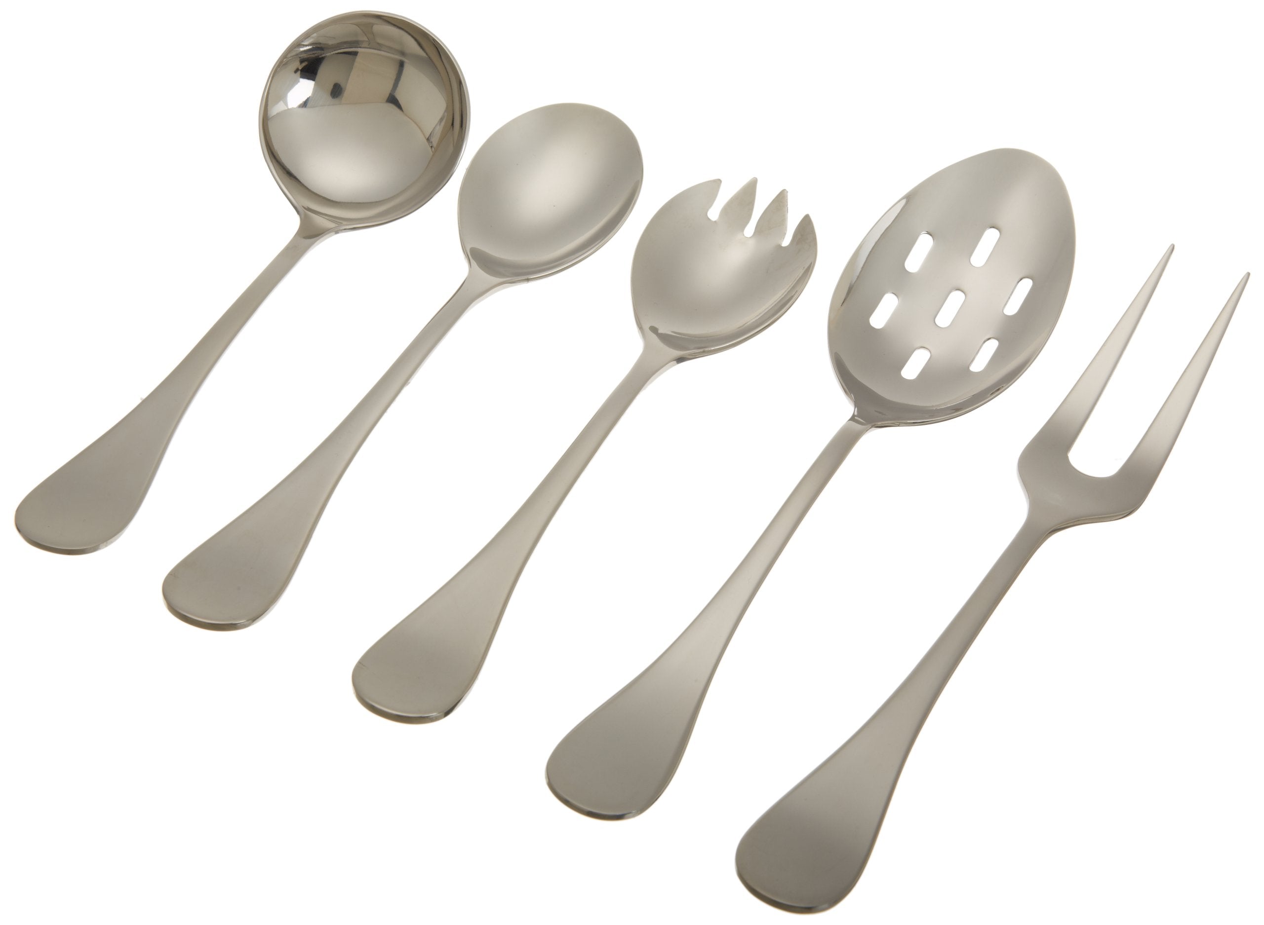 Herdmar Rocco 5-Piece Serving Set, Mirror Finish