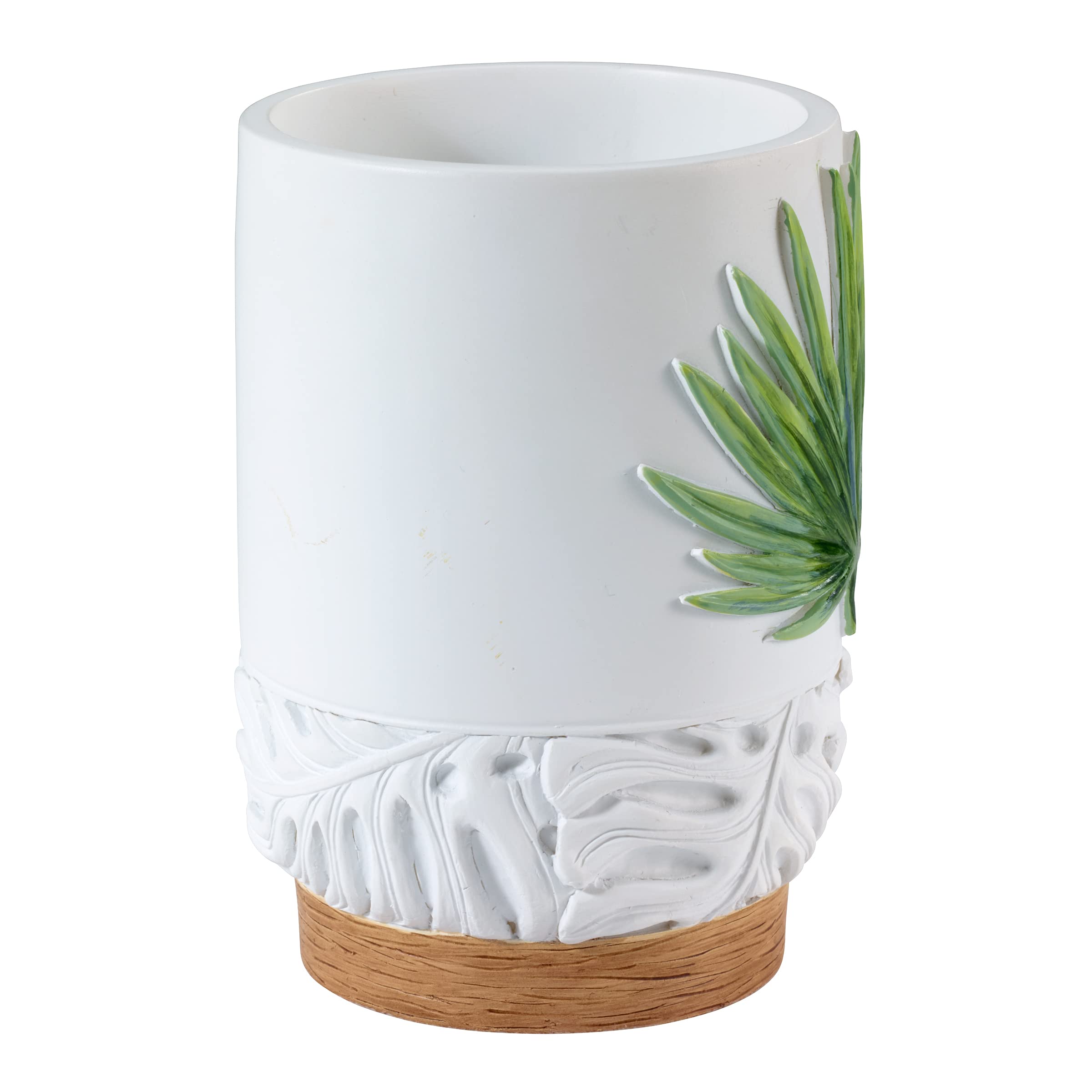 Avanti Linens - Tumbler, Countertop Organizer, Tropical Inspired Home Decor (Viva Palm Collection)
