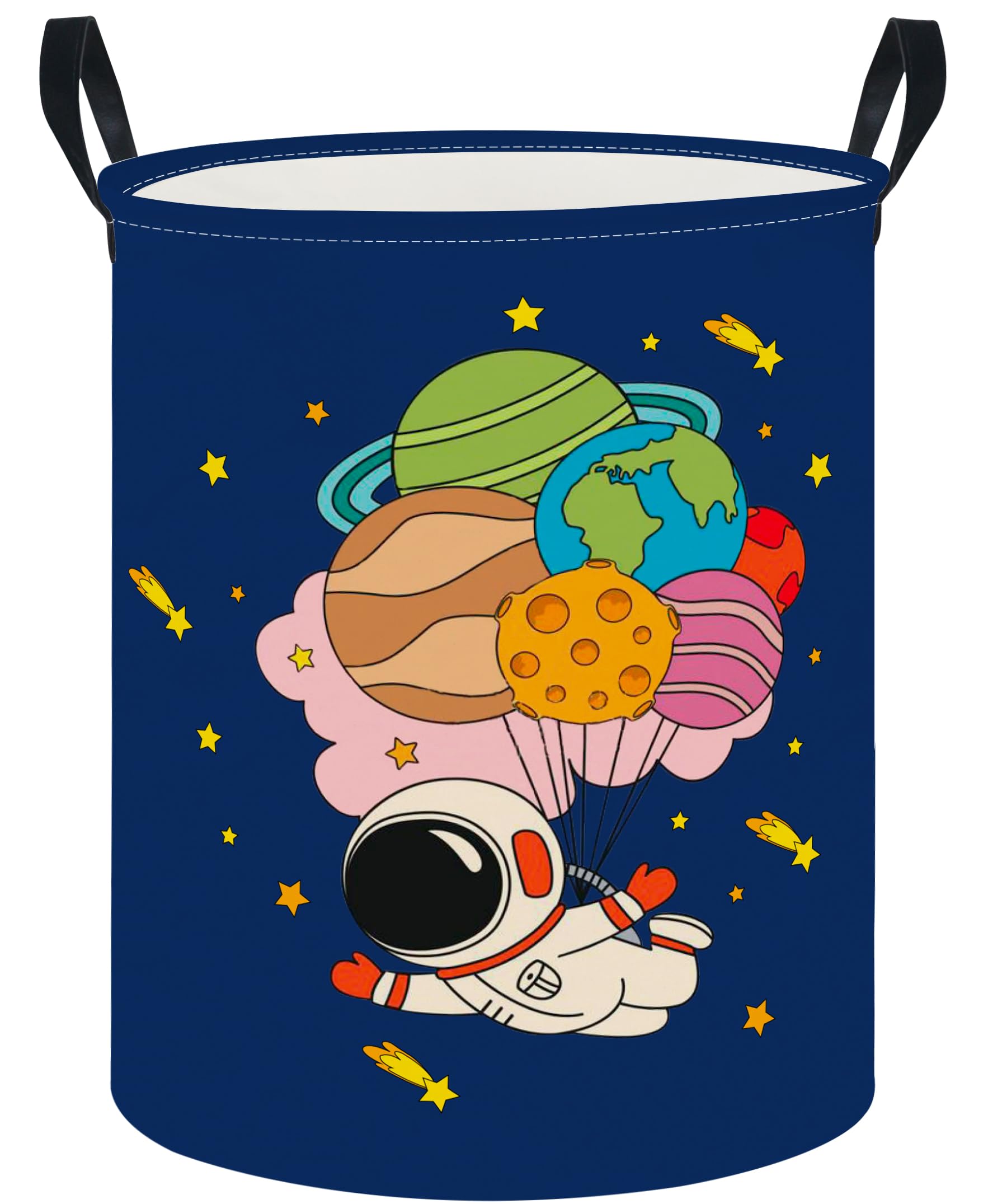 Clocor Large Laundry Basket,Waterproof Nursery Hamper,Collapsible Fabric Storage Container,Room Decor,Gift Basket(Blue Space