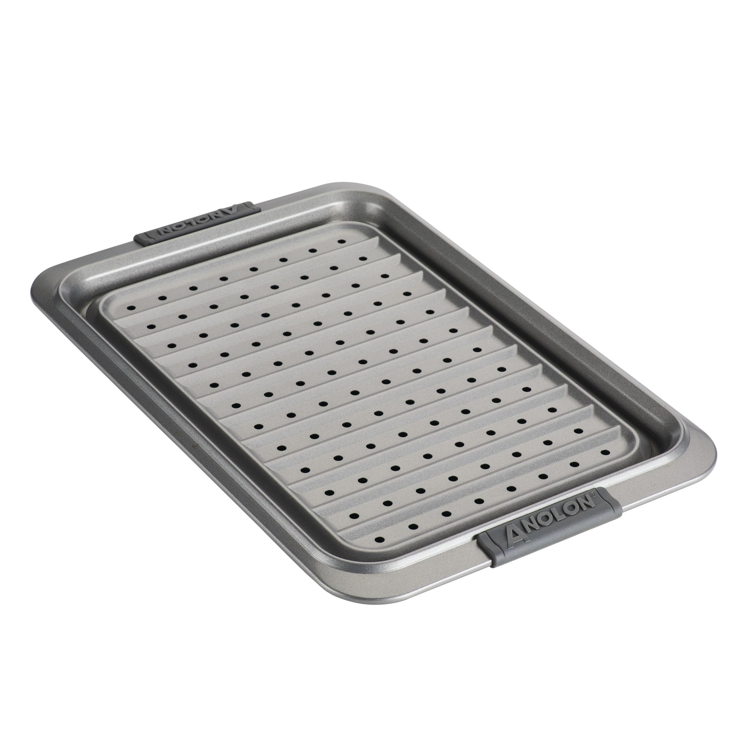 Anolon 2-Piece Steel Crisper Pan Set, Graphite