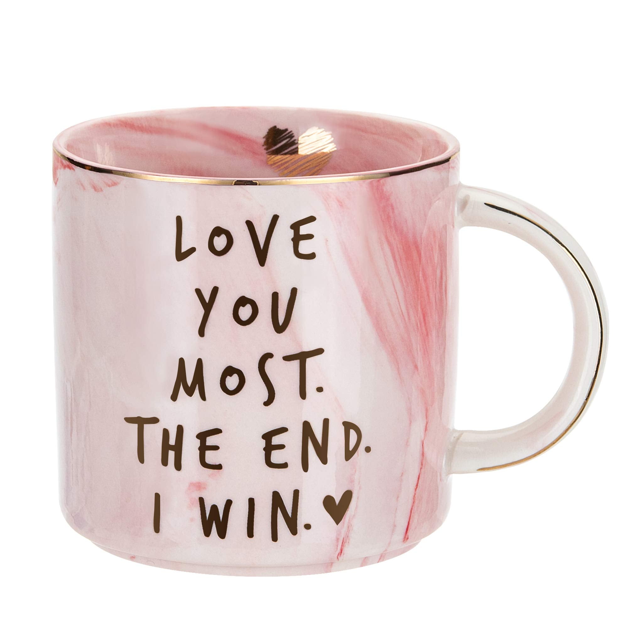 Girlfriend Anniversary, Birthday, Romantic Gift - Love You Most The End I Win - Cute Couple Gifts Ideas For Girlfriend, Wife, Fi
