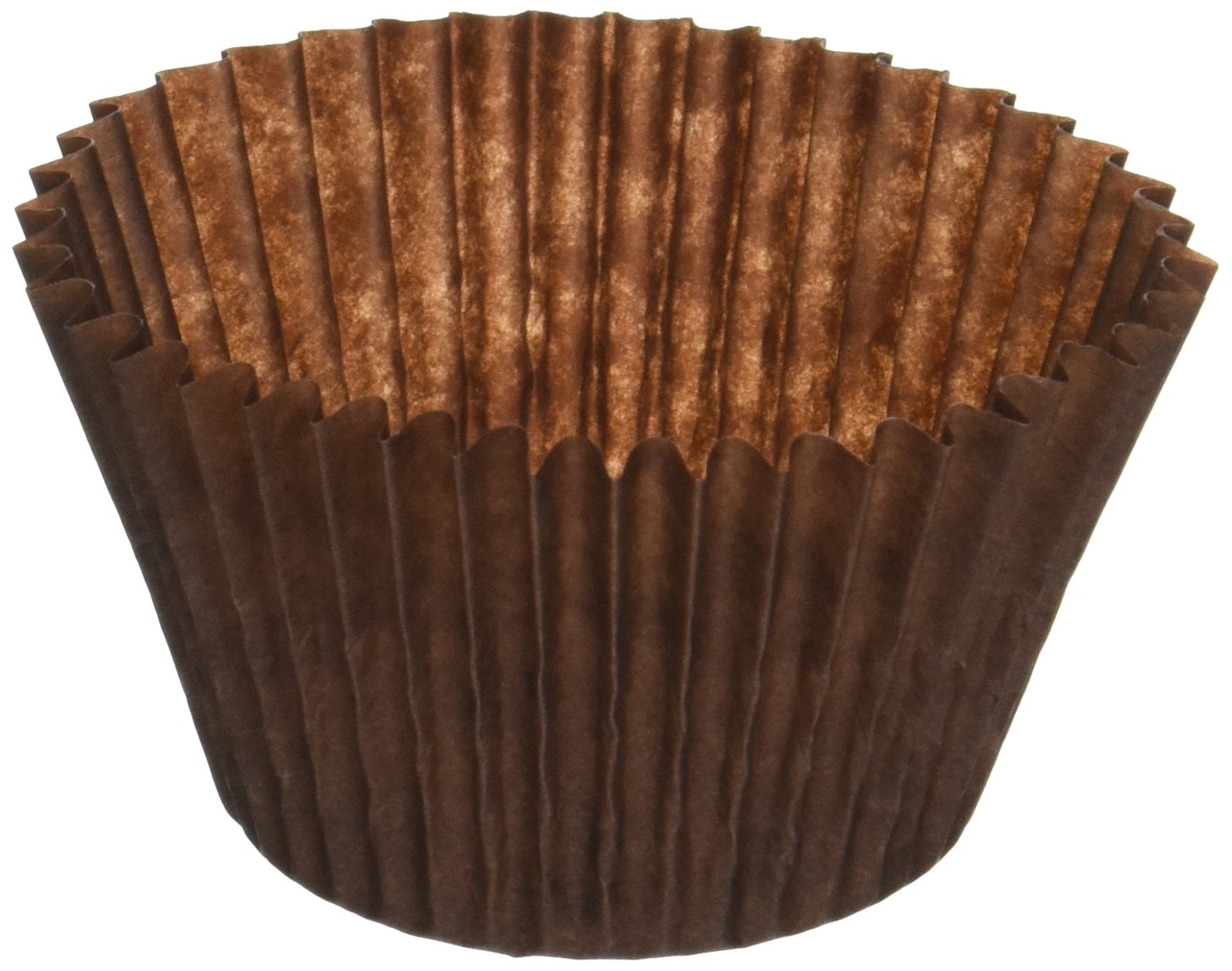 Brown Paper Cupcake Liners - MADE IN USA- Fluted Cupcake Holder Cups for Baking Muffins, - Food-Grade, Odorless, Non-Stick, - Fi