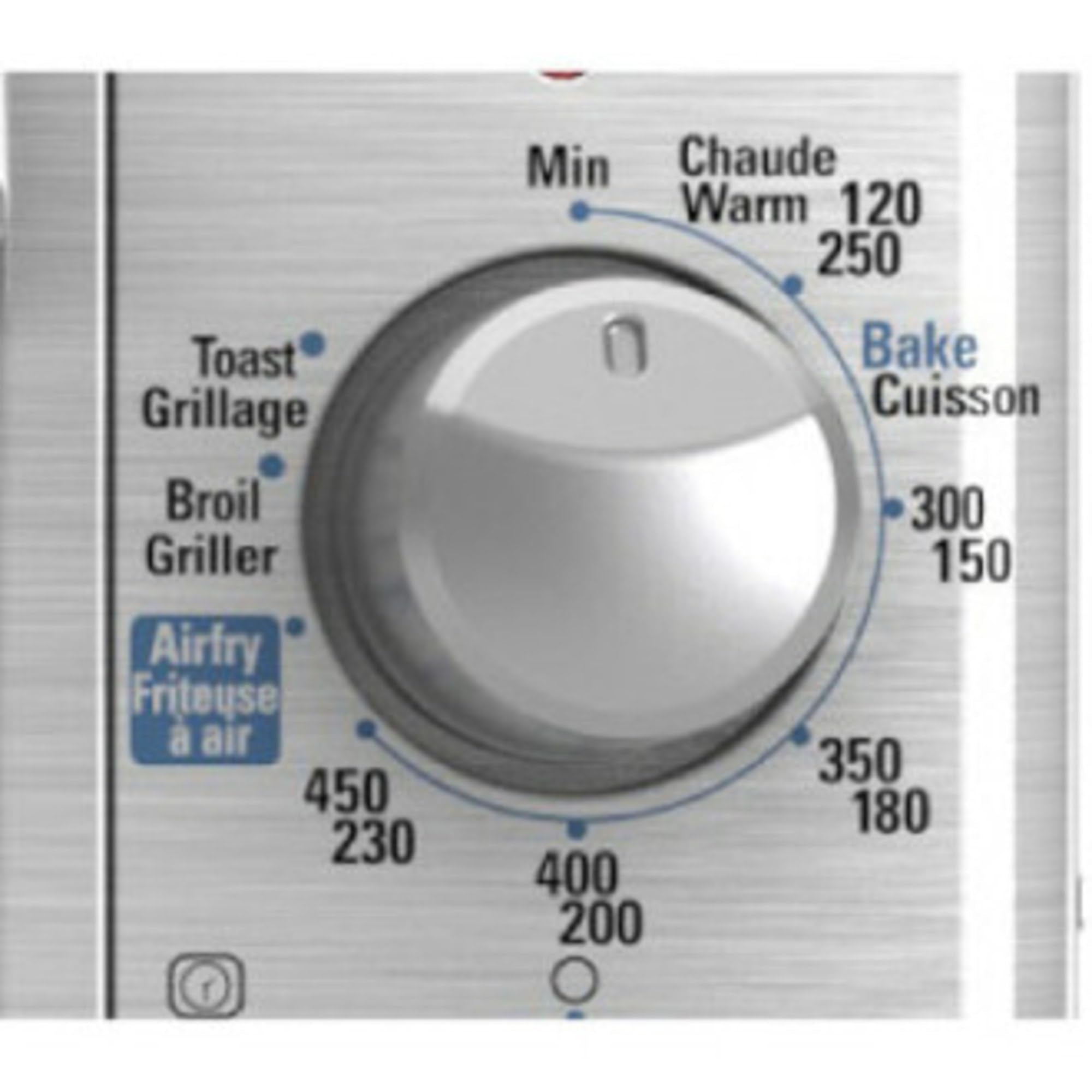 Black+Decker Crisp 'N Bake Air Fry Toaster Oven, 8-Slice, 5 Cooking Functions, 60 Minute Timer, Stainless Steel