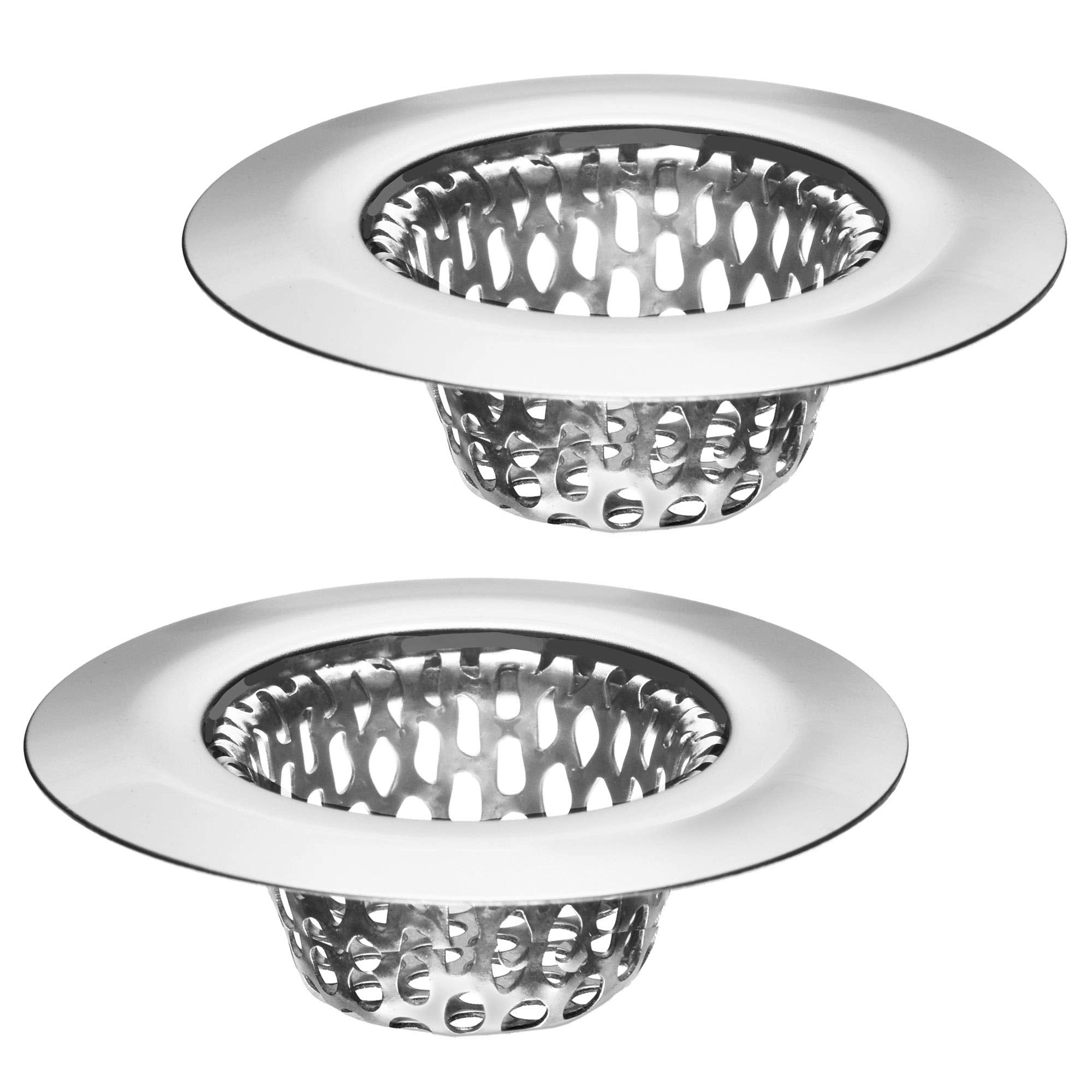 2 Pack - 2.125'' Top / 1'' Basket- Sink Strainer Bathroom Sink, Utility, Slop, Laundry, Rv And Lavatory Sink Drain Strainer Hair