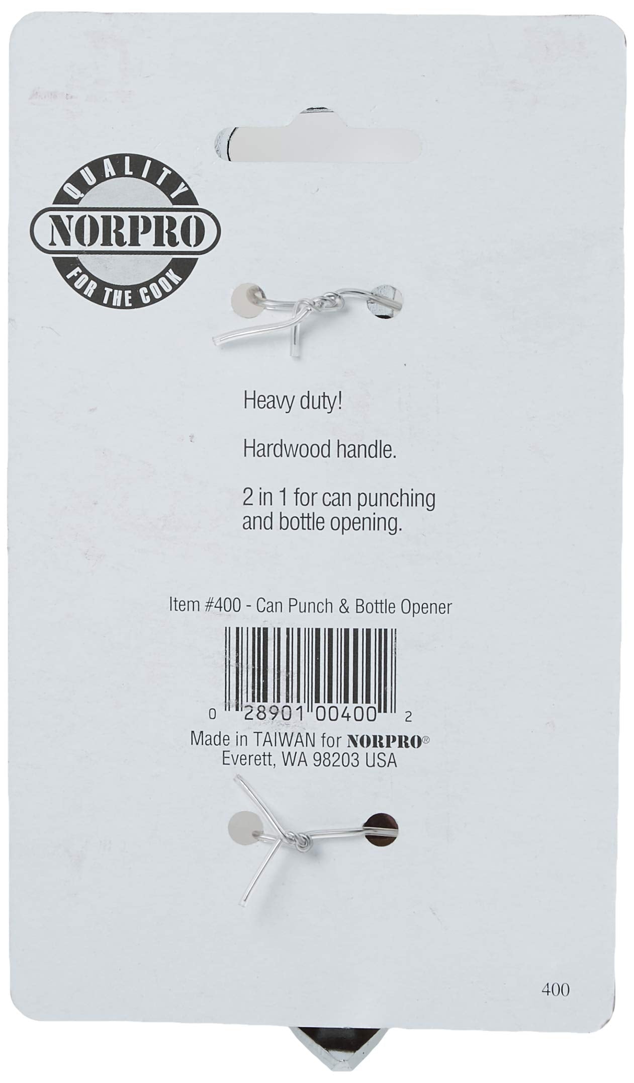 Norpro, Brown Can Punch Bottle Opener, 3