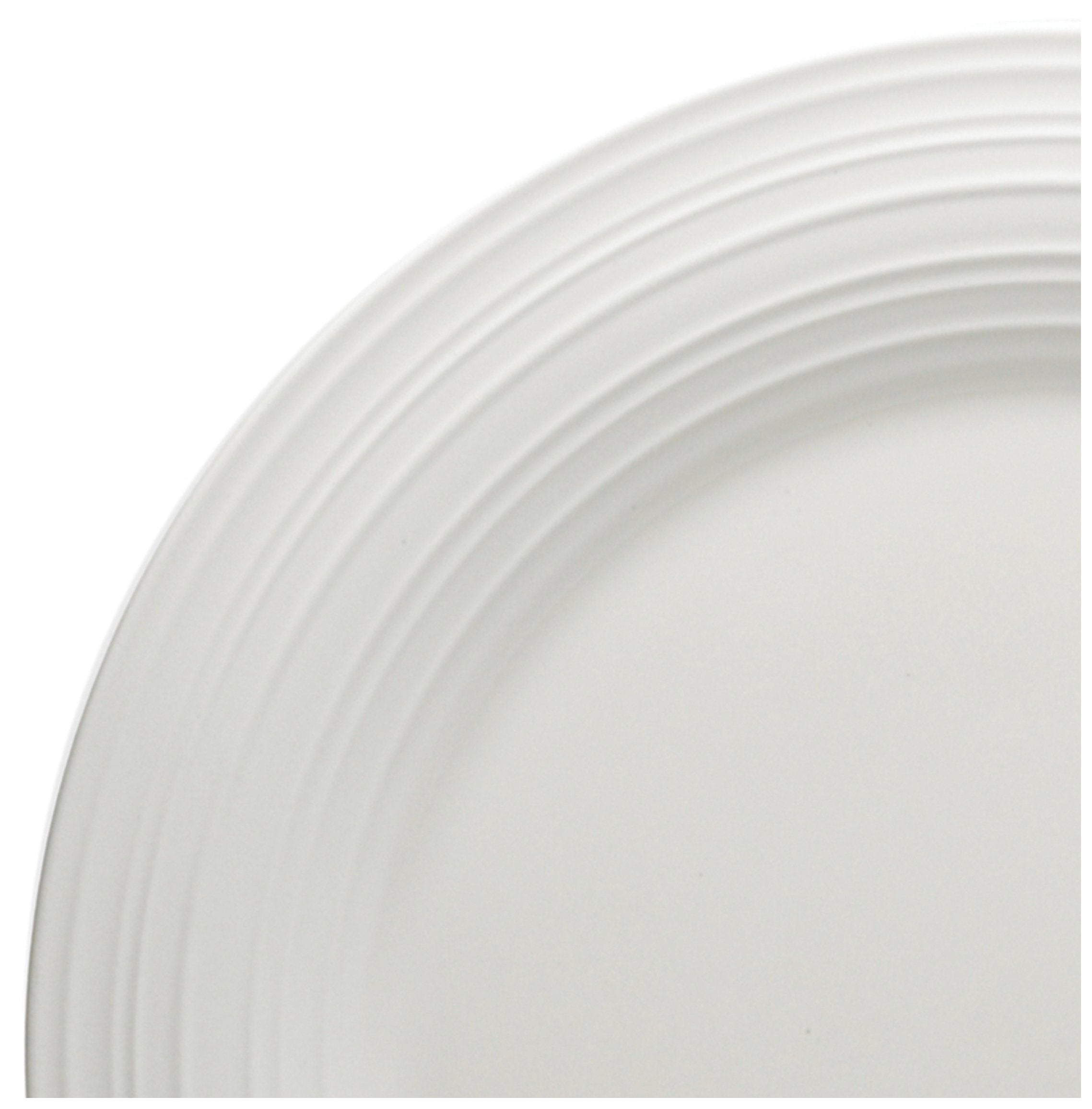 Mikasa Swirl White Oval Serving Platter  14-Inch