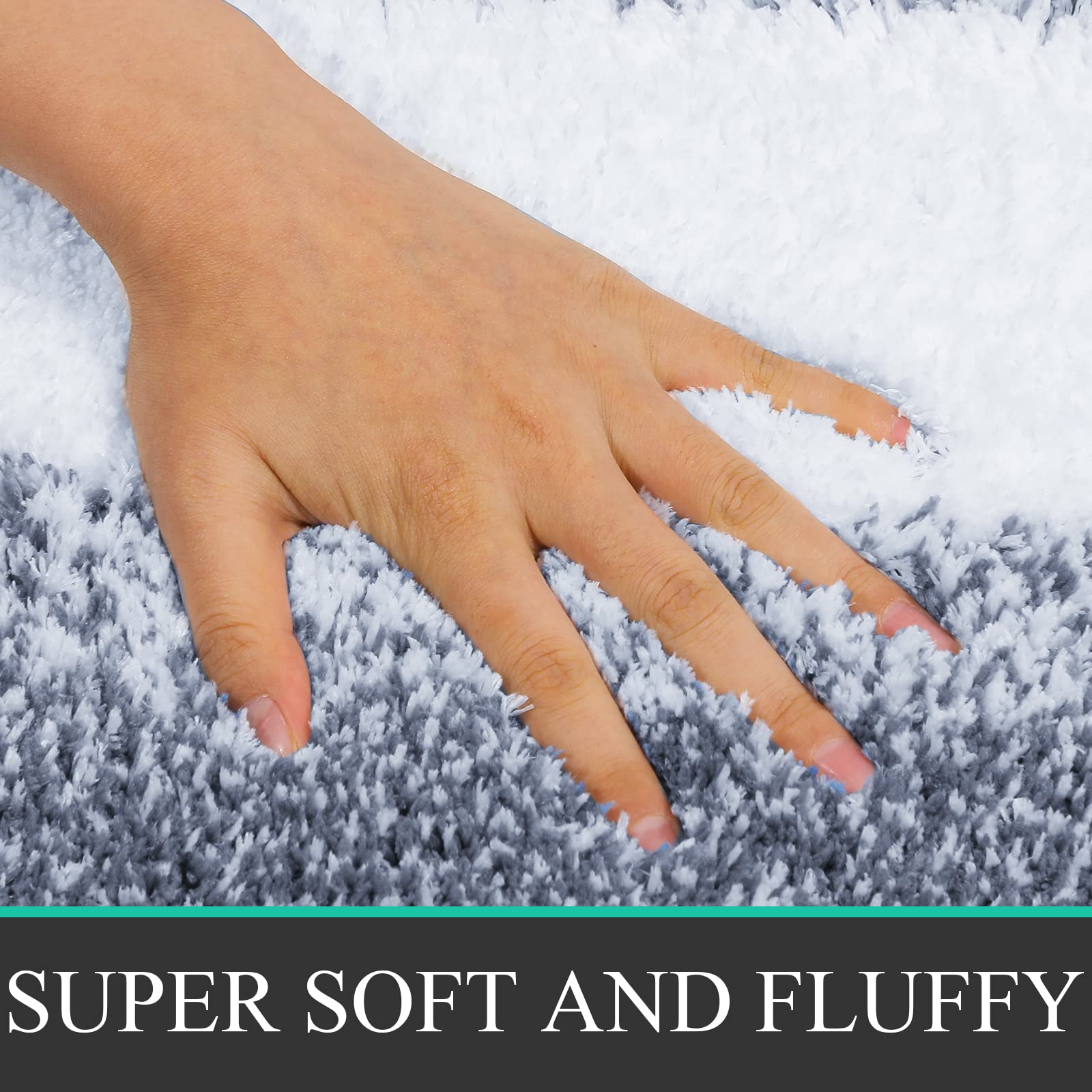 Bathroom Rug Mat Set 3 Piece, Non-Slip Shaggy Bath Mats, Absorbent Microfiber Bath Carpet For Bathroom Floor, Tub And Shower Mac