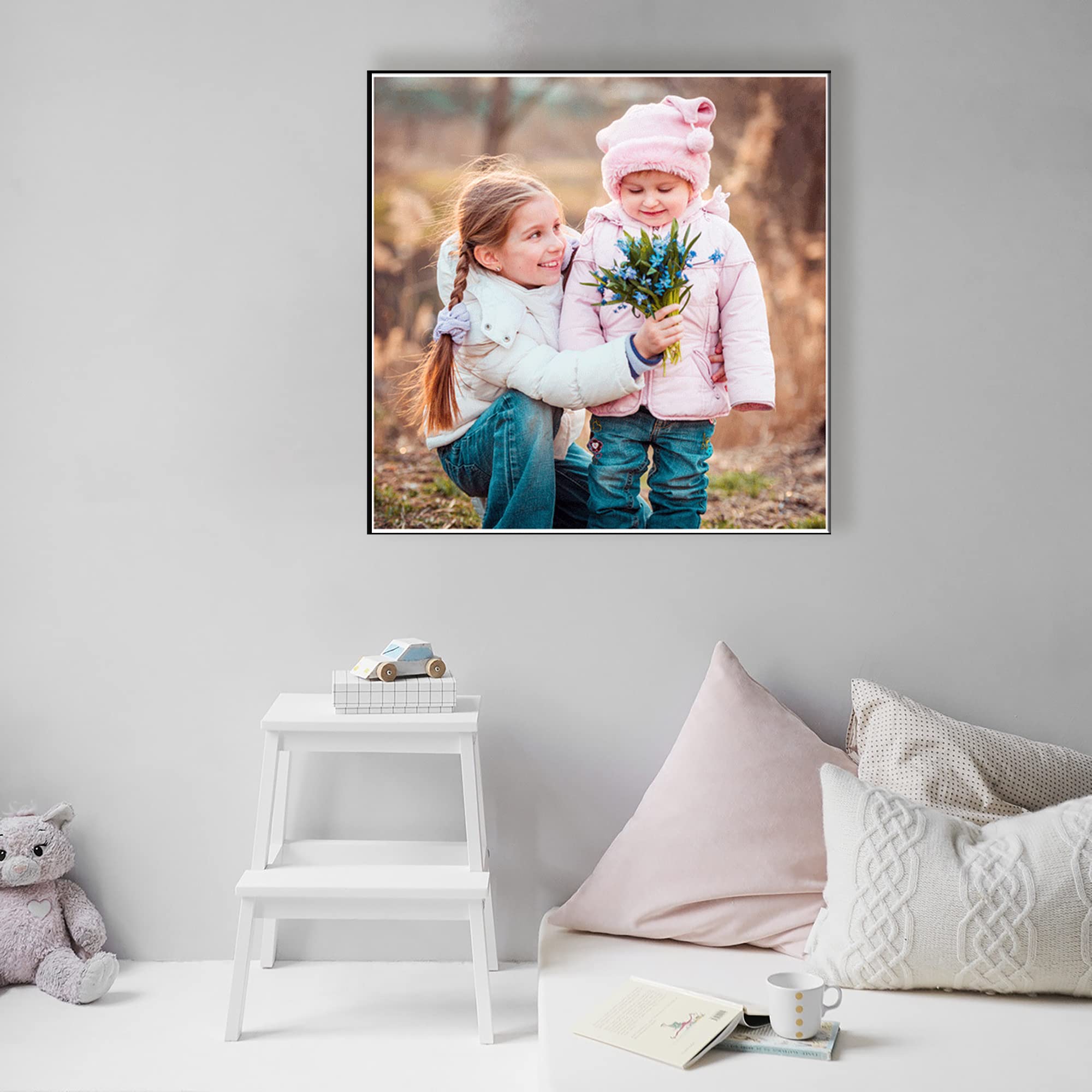 Personalized Custom Canvas Prints (Framed Canvas, 20'' X 20'') - Custom Canvas Print With Your Photo - Perfect For Home Decor, G