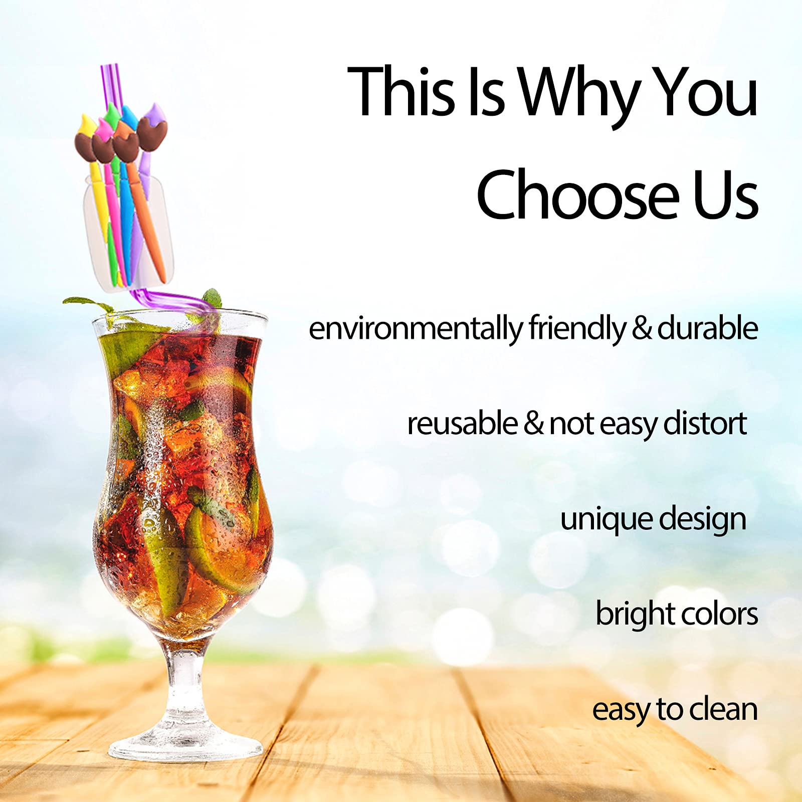 25 Reusable Art Painting Straws For Sip And Paint Brushes Birthday Party Supplies Decorations Favors,Welcome Back To School Part