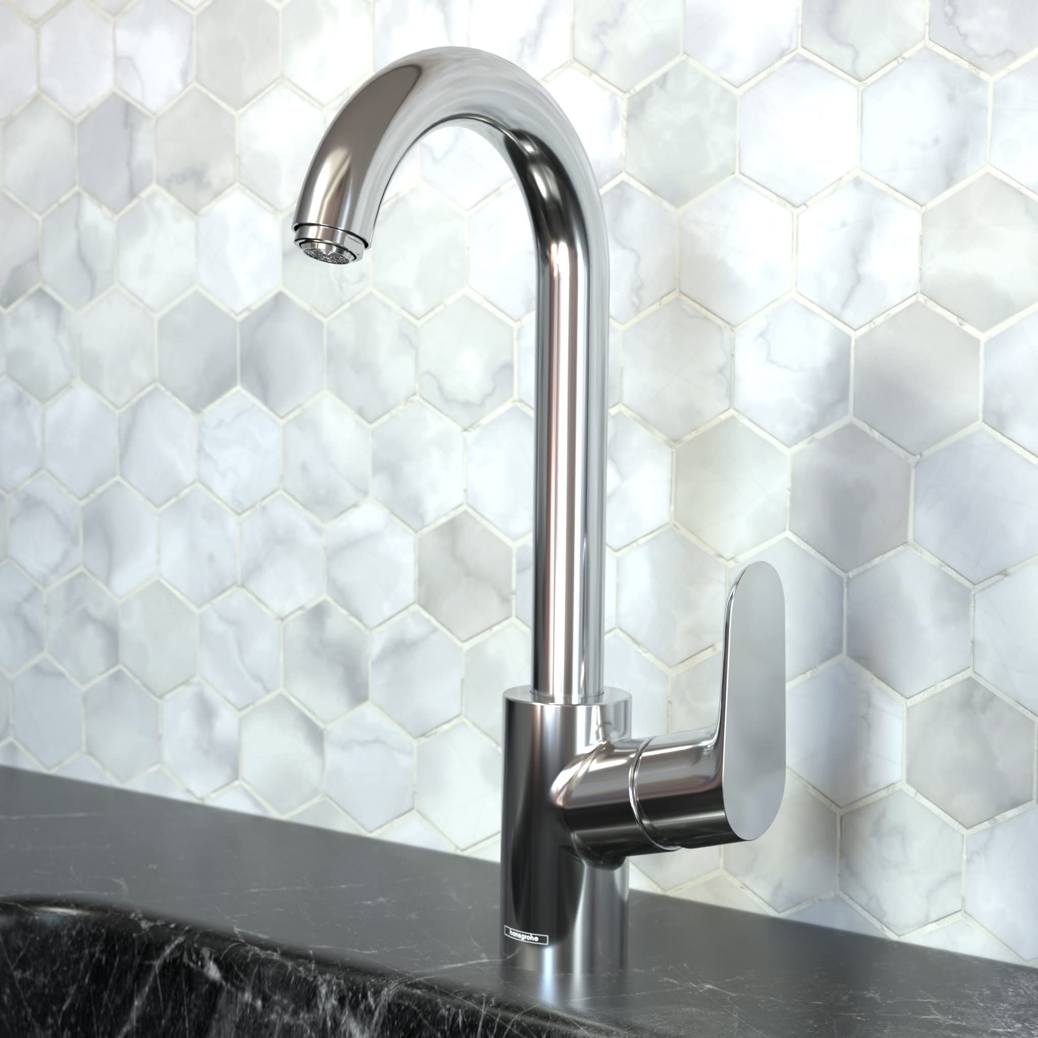 Hansgrohe Focus Chrome Bar Kitchen Faucet, Bar Sink Faucet Single Hole, Faucet For Kitchen Sink, Chrome 04507001