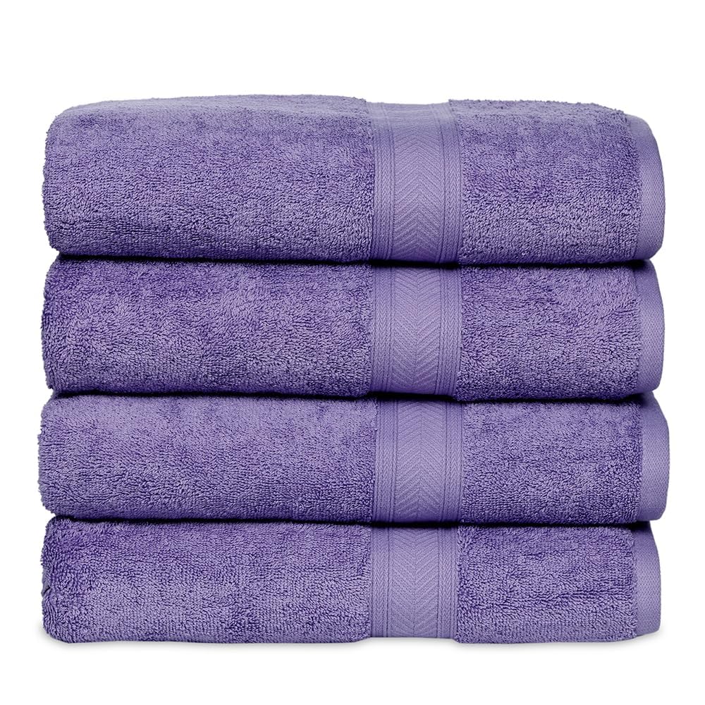 Casa Lino 4 Pack Hand Towels For Bathroom, 24''X16'', 100% Cotton, Ultra Soft & Highly Absorbent, Premium Luxury Towels For Gym,