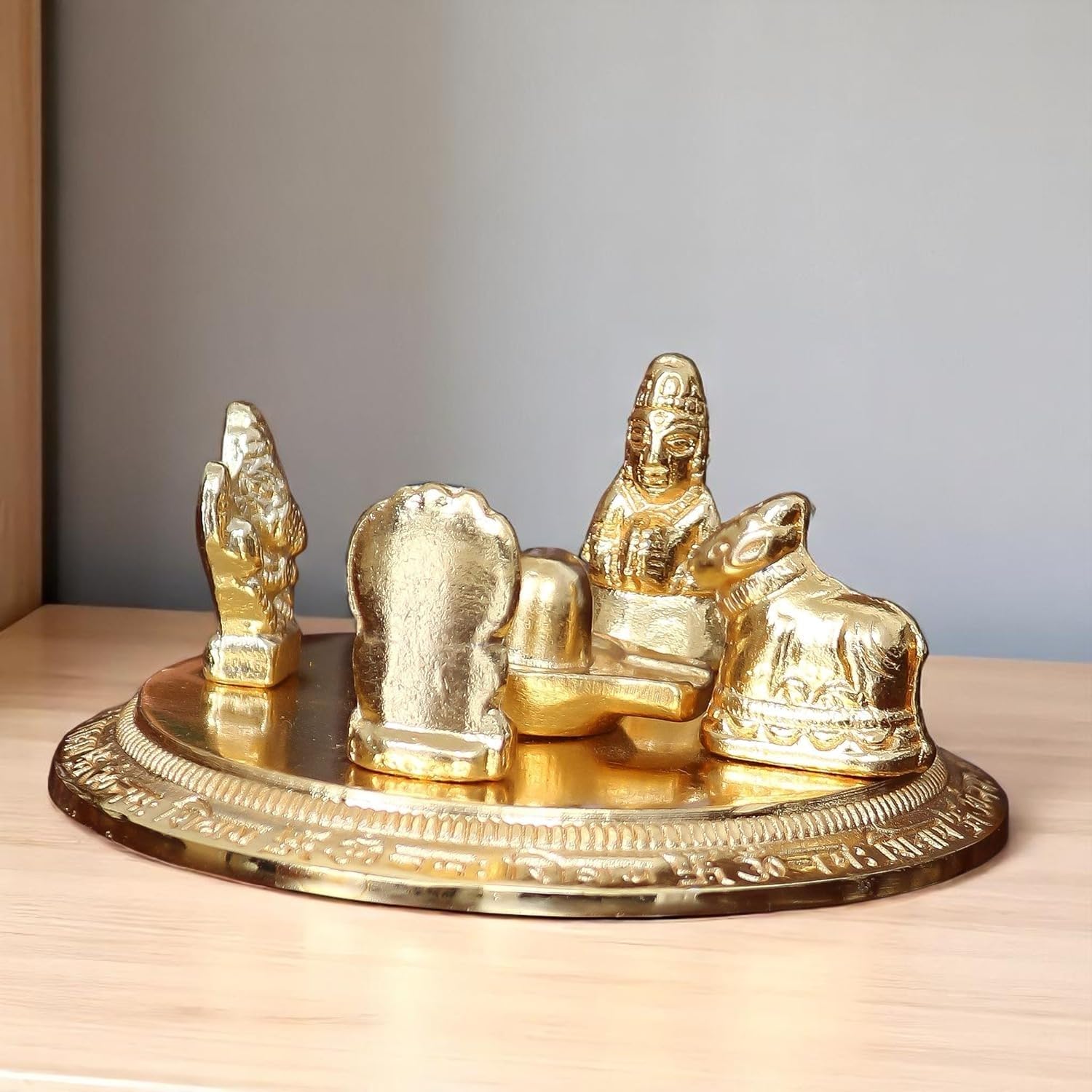 Ani Divine Shiv Parivar Idol With Shivling, Parvati, Ganesh, Kartik, Nandi Temple Decor For Saawan, Mahashivratri, Home Puja