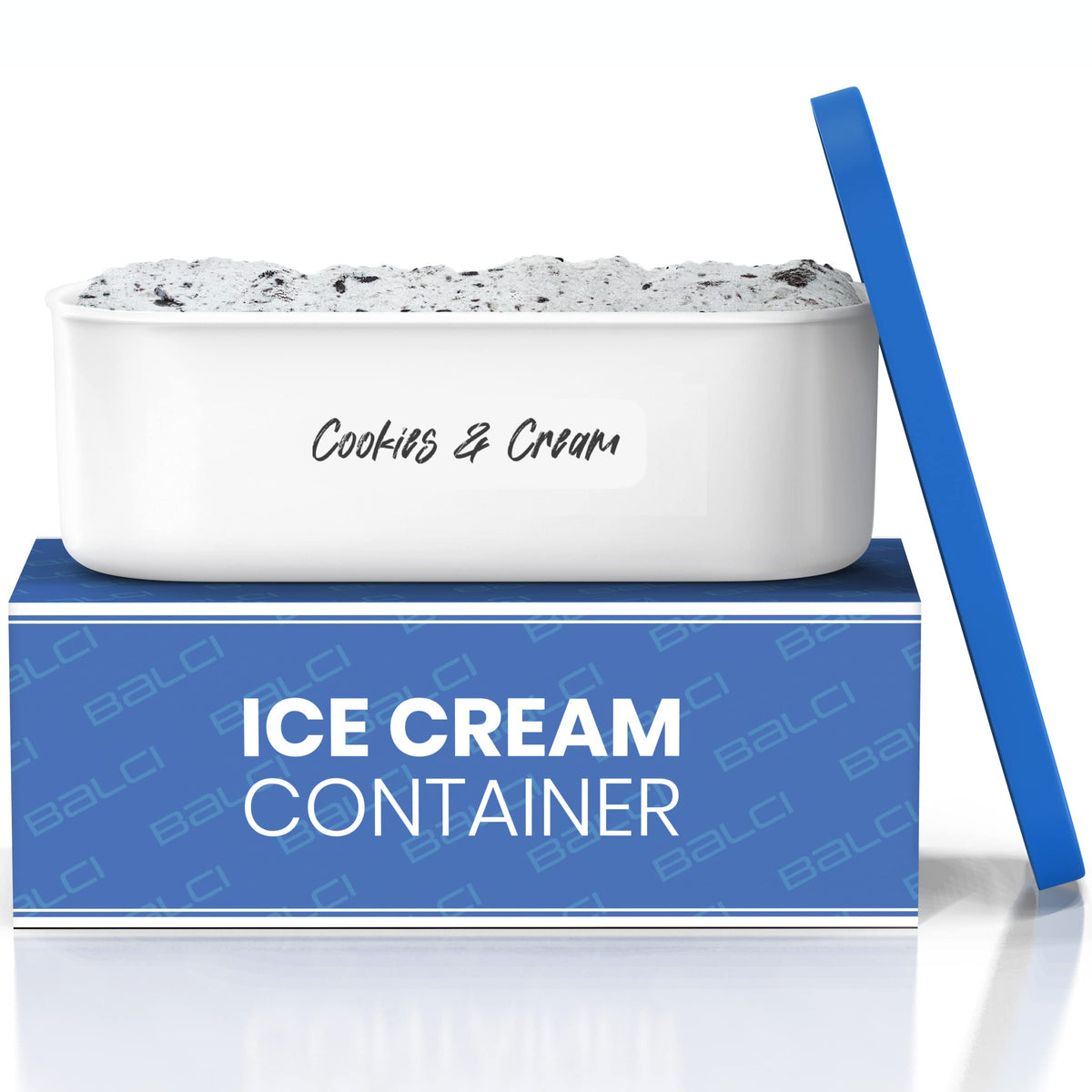 Balci - Ice Cream Container - 2 Quart - Perfect Reusable Freezer Storage For Homemade Ice Cream Tubs For Sorbet, Frozen Yogurt A