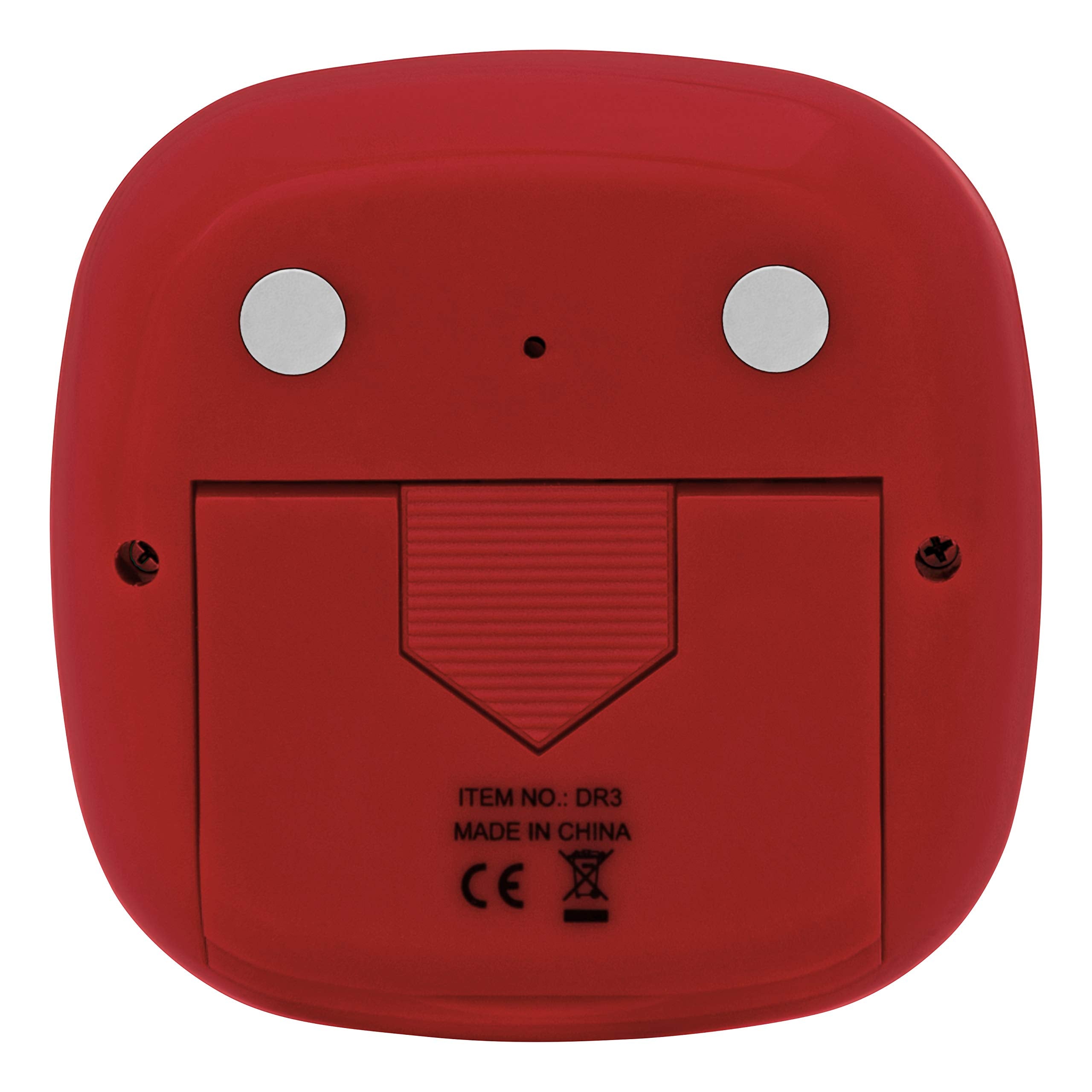 Escali Touch Screen Lcd Display Digital Timer, Easy To Read And Touch Sensitive Controls Battery Saving, Red