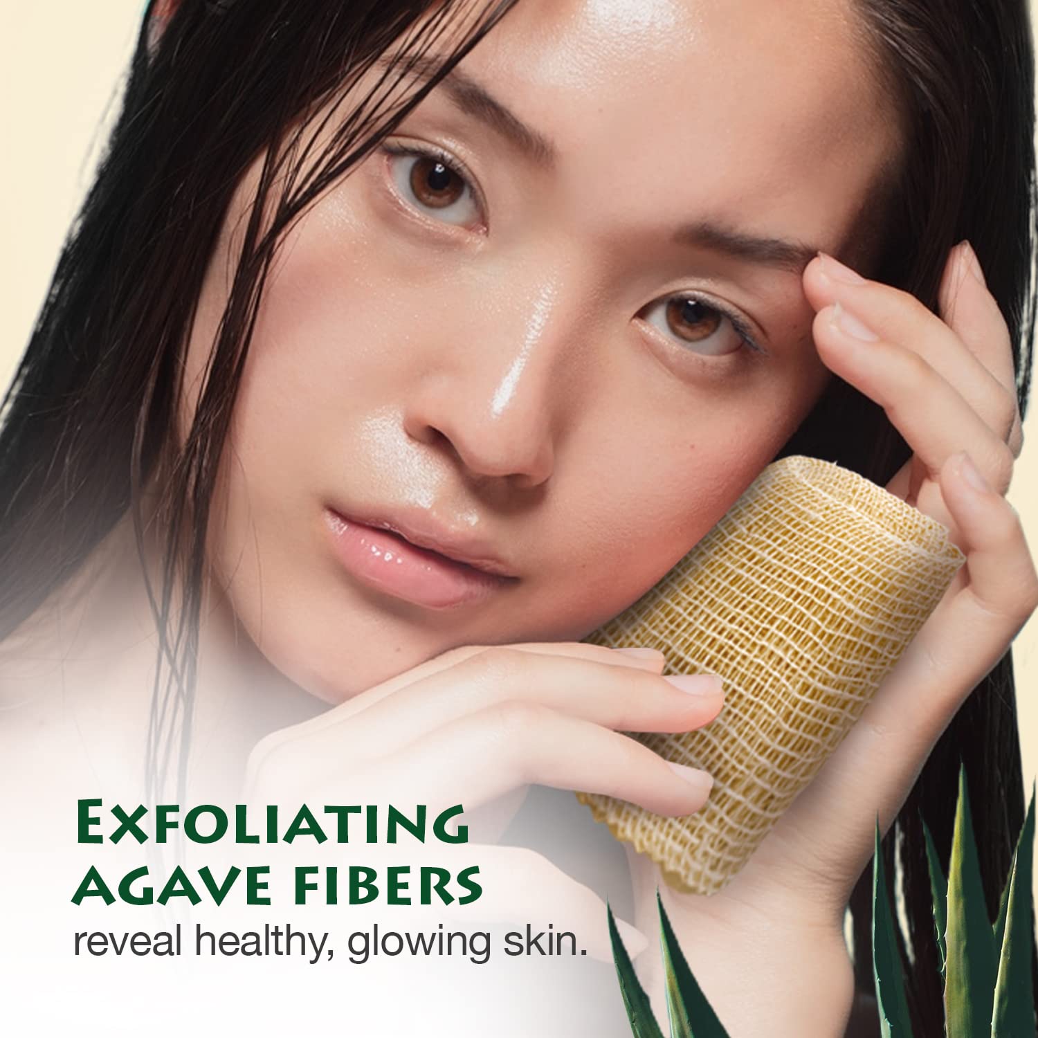 Ayate Washcloth, Face & Body Exfoliating Wash Cloth For Shower, Body Loofah Alternative, Scrub Towel, Resists Mold, Made From Ag