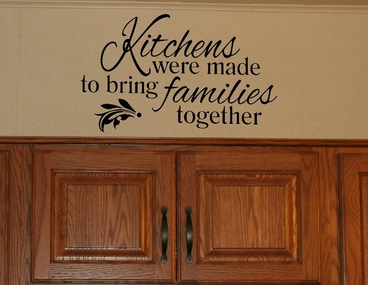 Kitchens Were Made To Bring Families Together - Inspirational Decals For Kitchen & Dining Room - Matte Vinyl Wall Decal Sayings