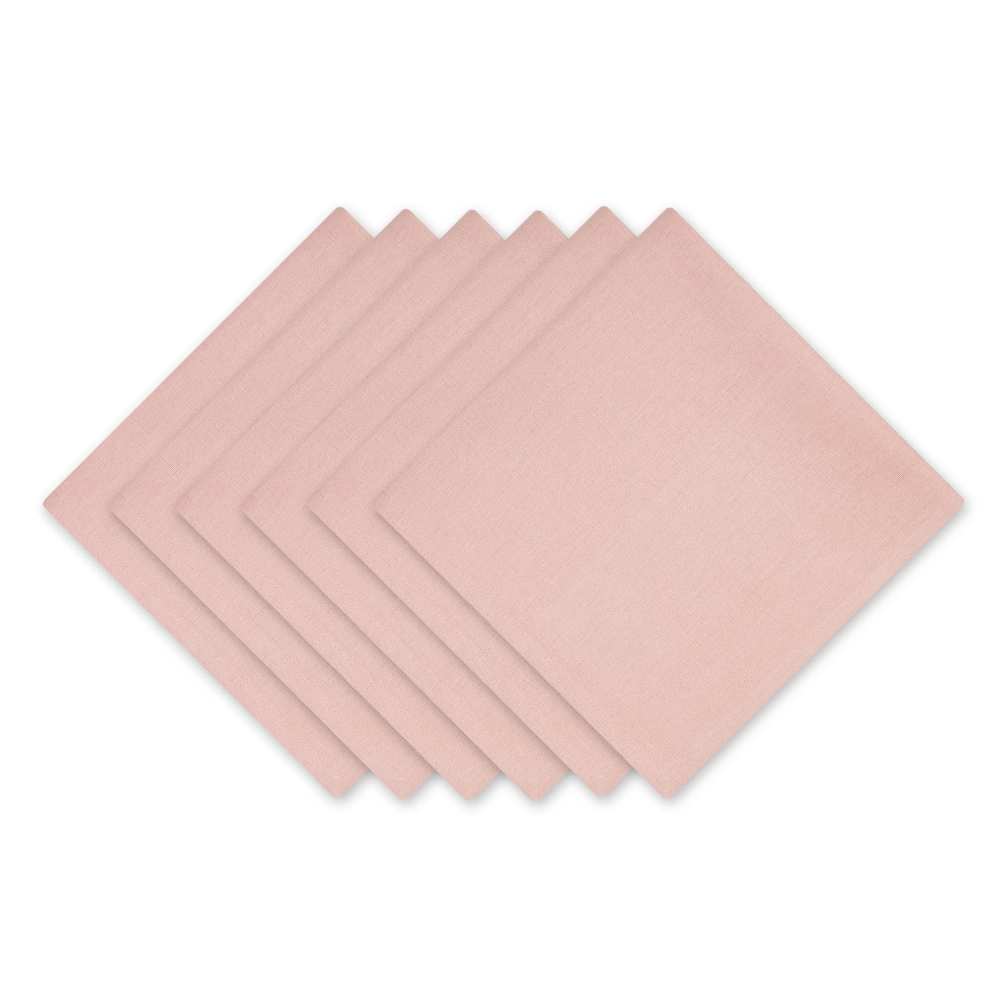 PALE MAUVE SOLID NAPKIN SET/6