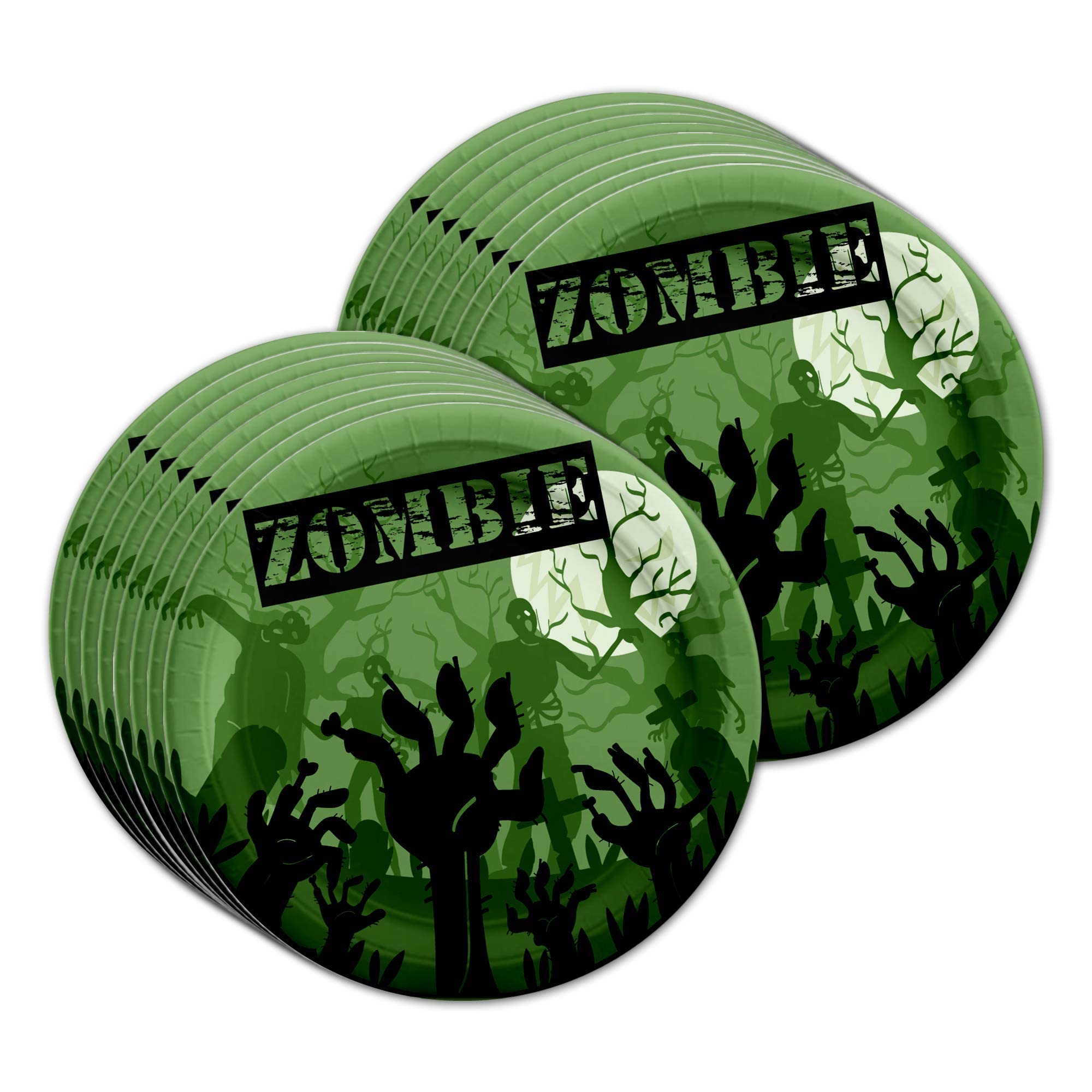 Zombie Birthday Party Supplies Set Plates Napkins Cups Tableware Kit For 16