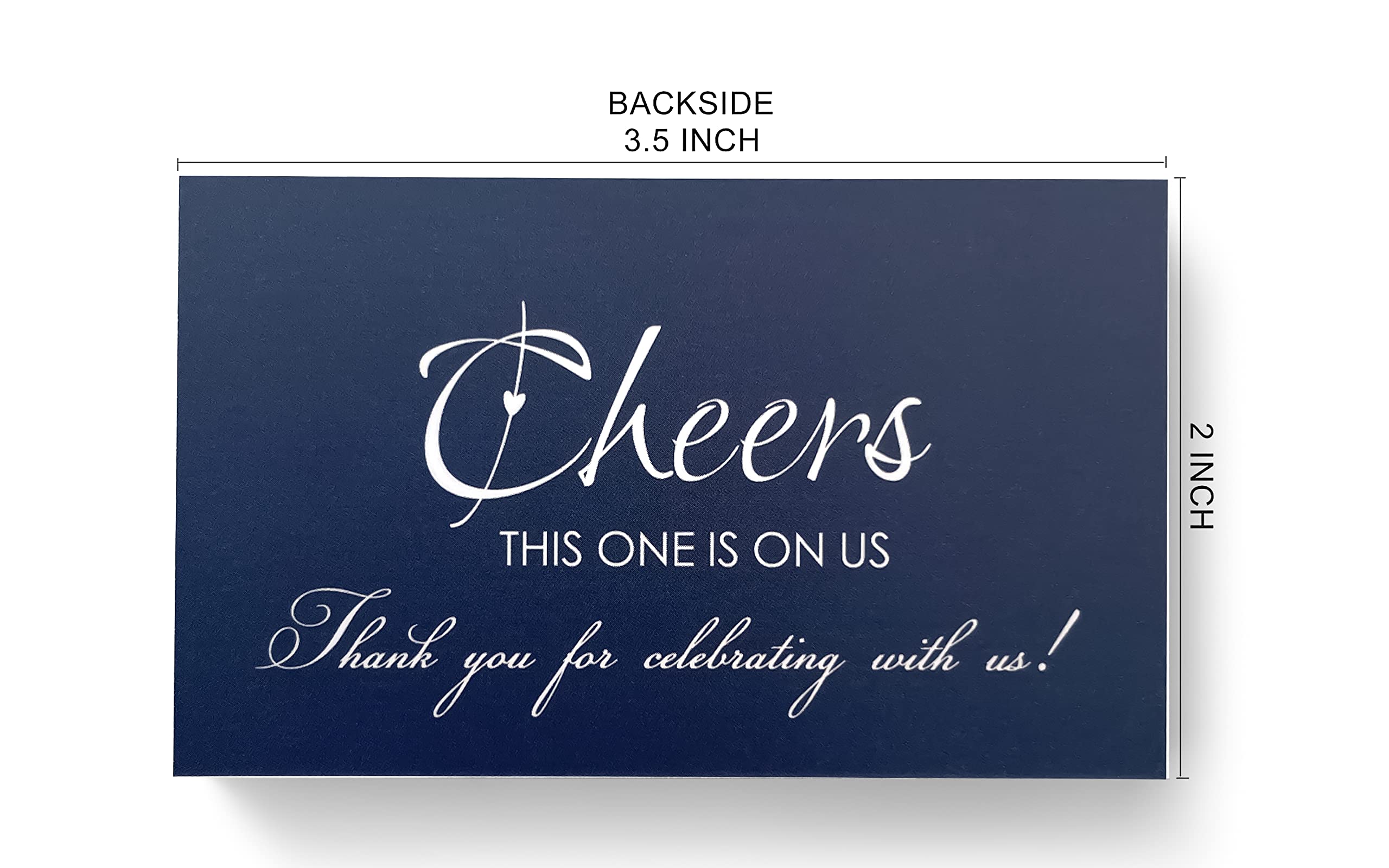 Rxbc2011 100 Free Drink Tickets Drink Tokens For Party Wedding Halloween Work Event Party Bar, Dark Navy