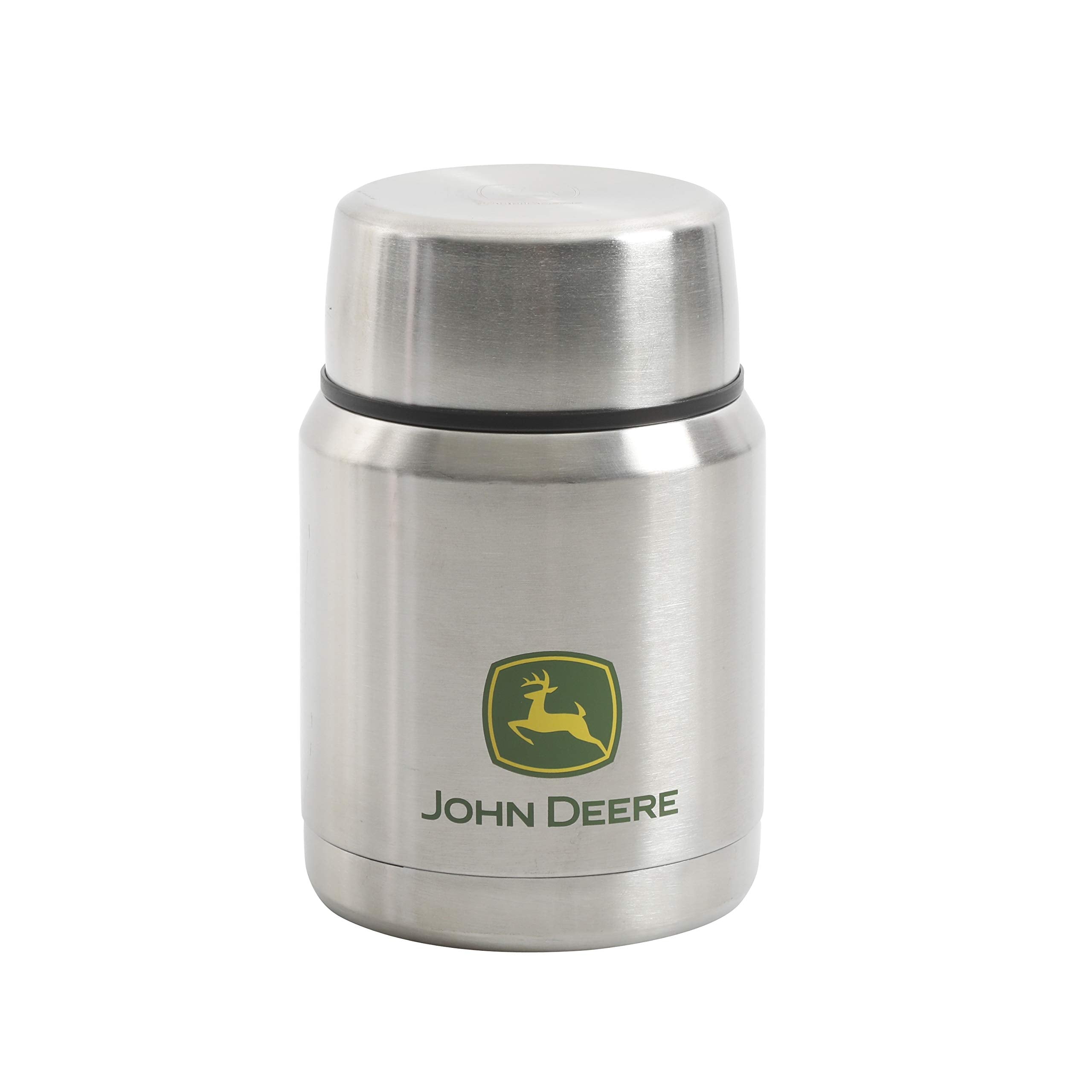 Gibson John Deere Thermal Double Wall Stainless Steel, 12.5oz Deer Soup Jug, Grey
