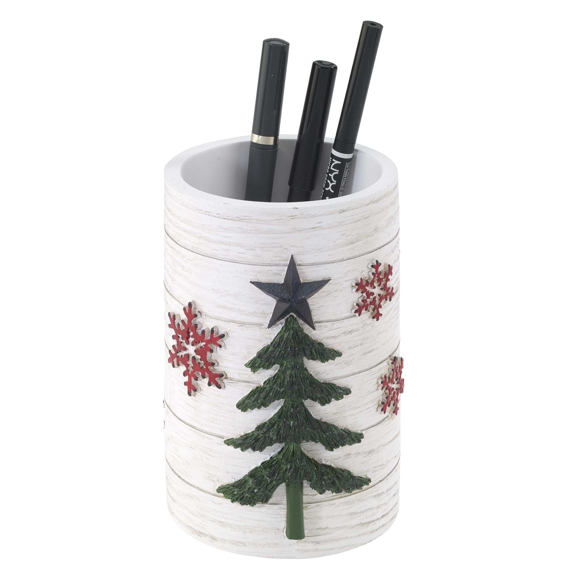 Avanti Linens - Tumbler, Resin Countertop Accessories, Christmas Decorations (Tis The Season Collection)