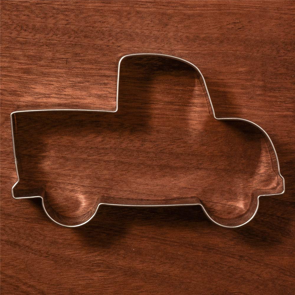 Liliao Vehicle Pick-Up Truck Cookie Cutter - 4.5 X 2.9 Inches - Stainless Steel