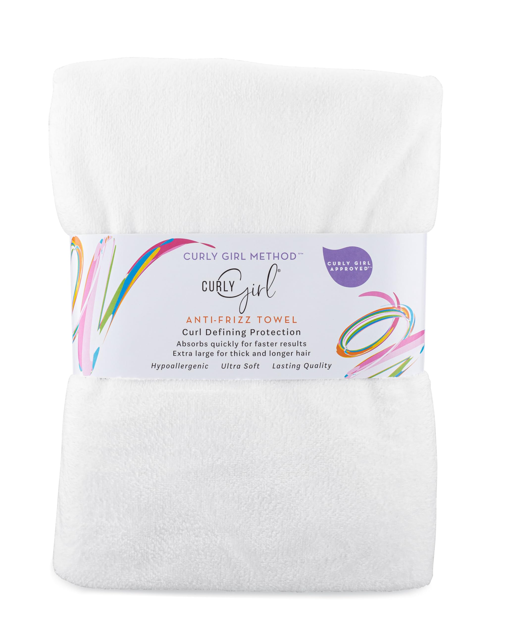 Curly Girl Hair Towel, Microfiber Hair Towel, Extra Large, Curly Hair Towel, Hair Towel for Curly Hair, Large Hair Towel, Microf