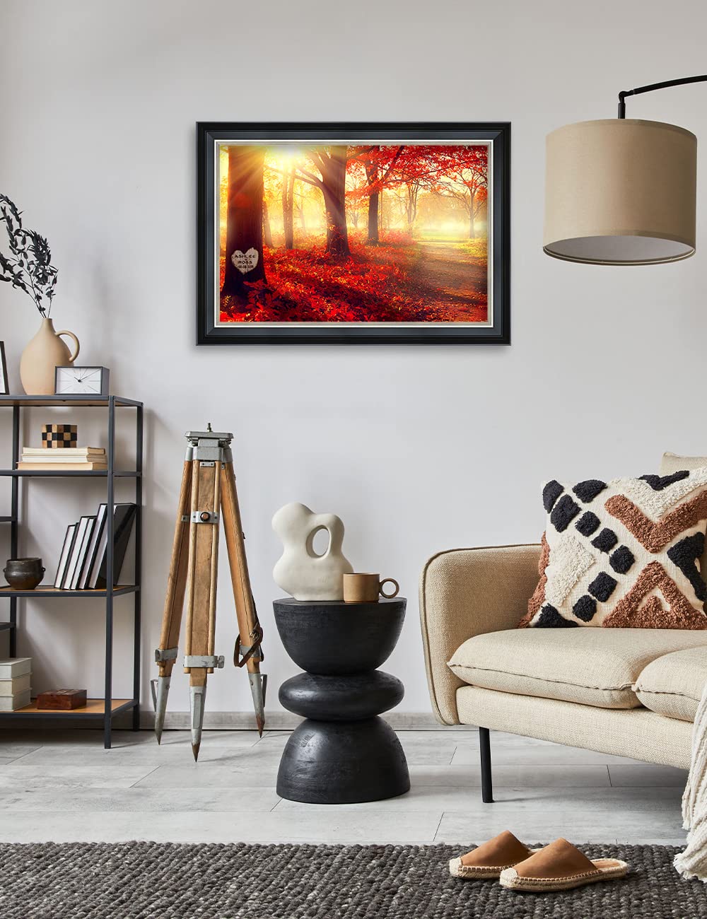 Ipic - You Are My Sunshine, Personalized Framed Wall Art With Names And Date On, Giclee Prints Framed With Solid Wood, Custom Me