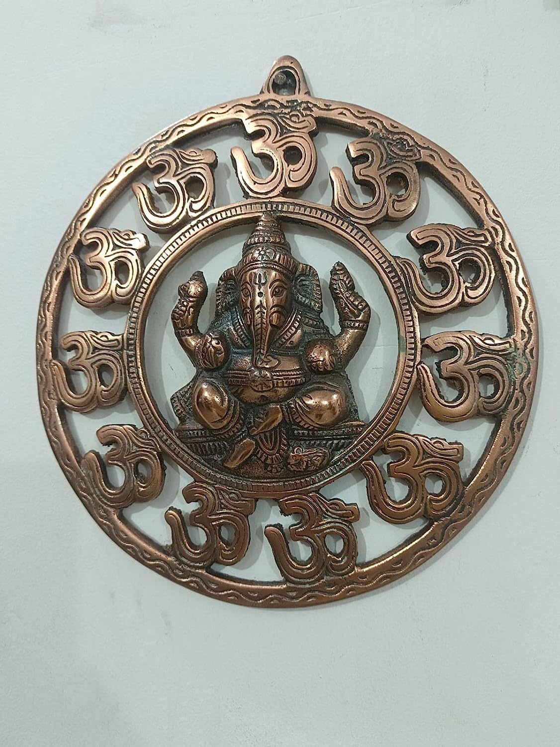 Dn Enterprises Wall Hanging Ganesha For Main Door Home Office Dcoration | Ganesha Wall Hanging Frame For Main Door (Brown)