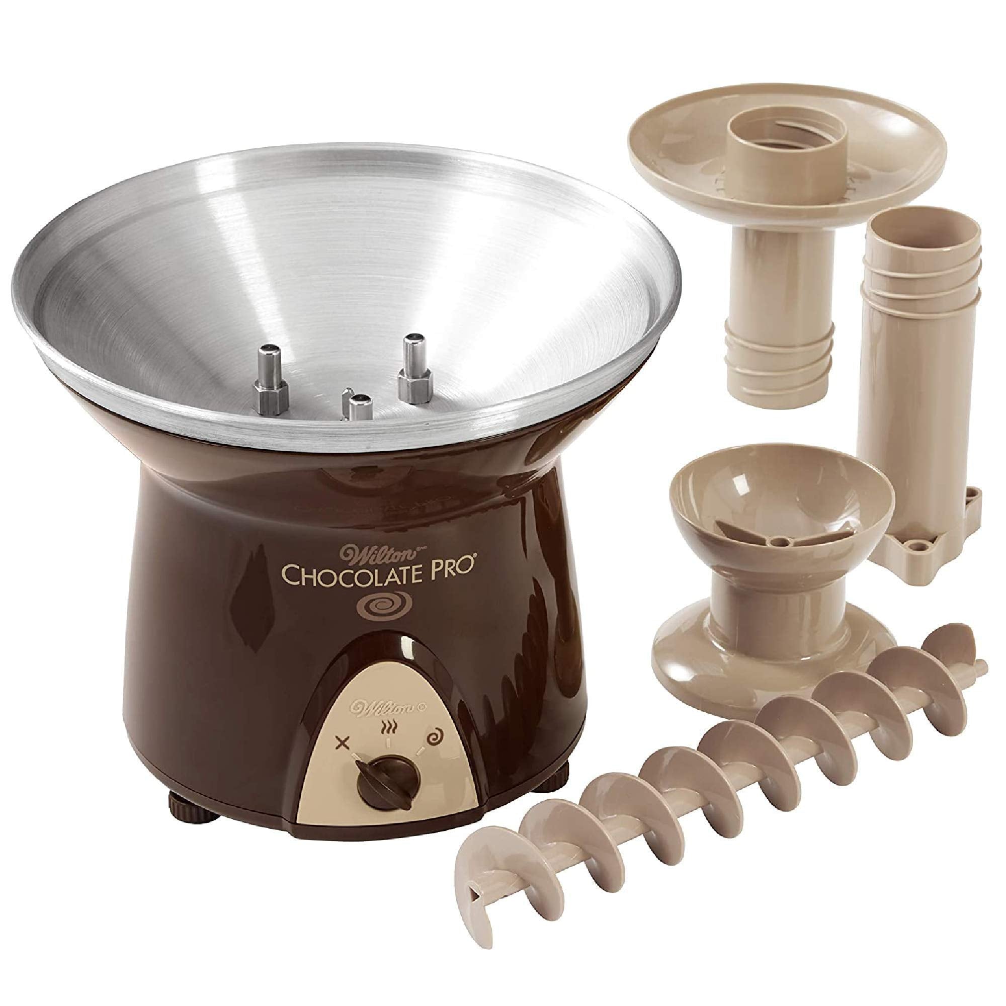 Wilton Chocolate Pro Chocolate Fountain And Fondue Fountain - Designed To Keep Chocolate Melted For Easy Treat Dipping, 3-Tier,