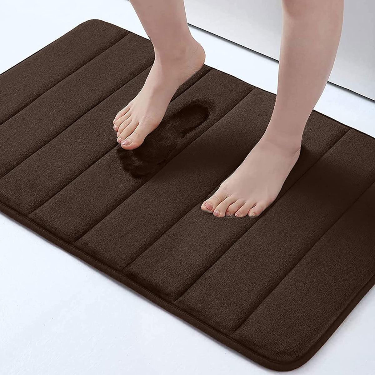 Buganda Memory Foam Bath Mat Rug, 30'' X 20'', Ultra Soft And Non-Slip Bathroom Rugs, Water Absorbent And Machine Washable Bath