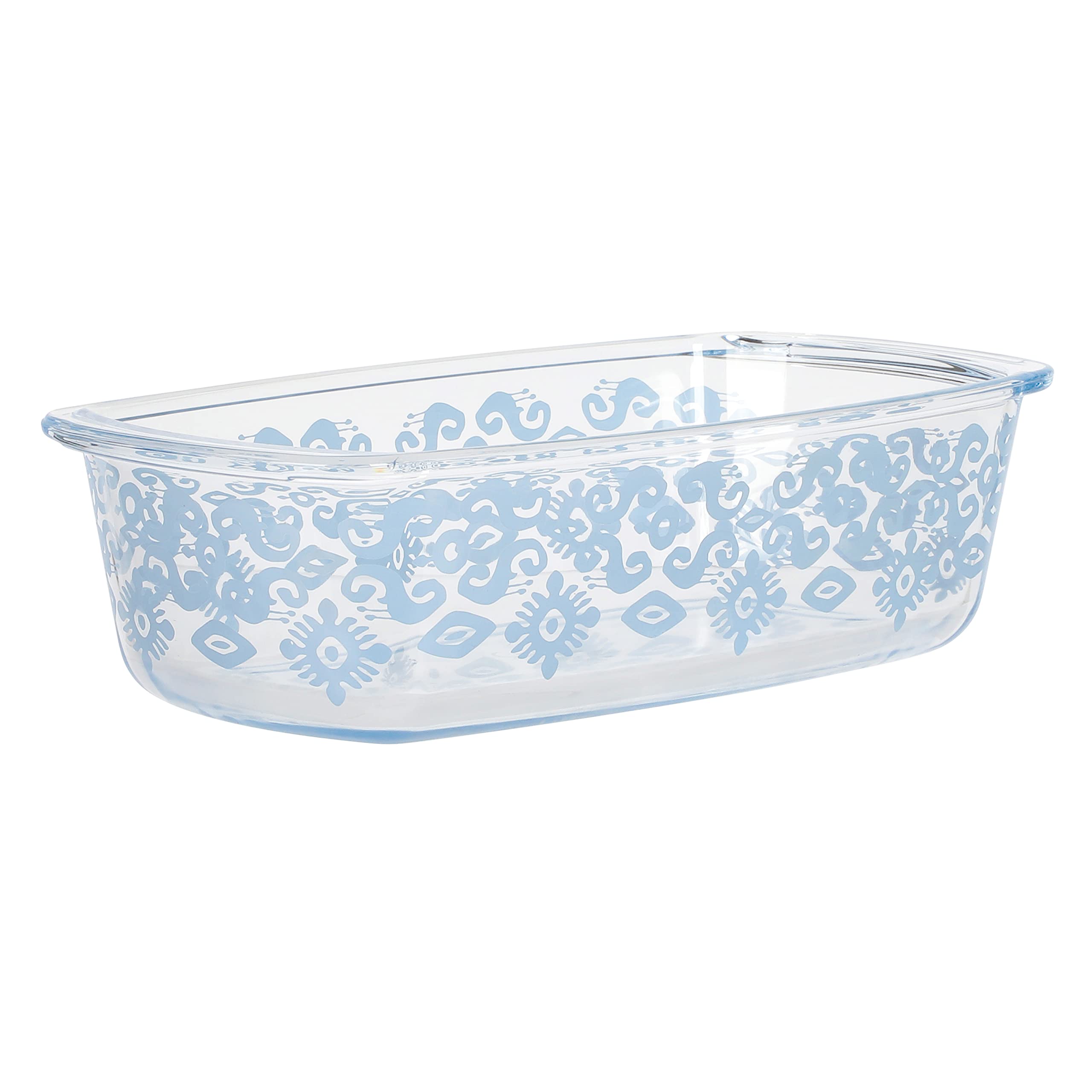 Spice by Tia Mowry Spice Cloves 1.6 QT Loaf Pan Oven, Dishwasher, and Microwave Safe Borosilicate Glass Bakeware