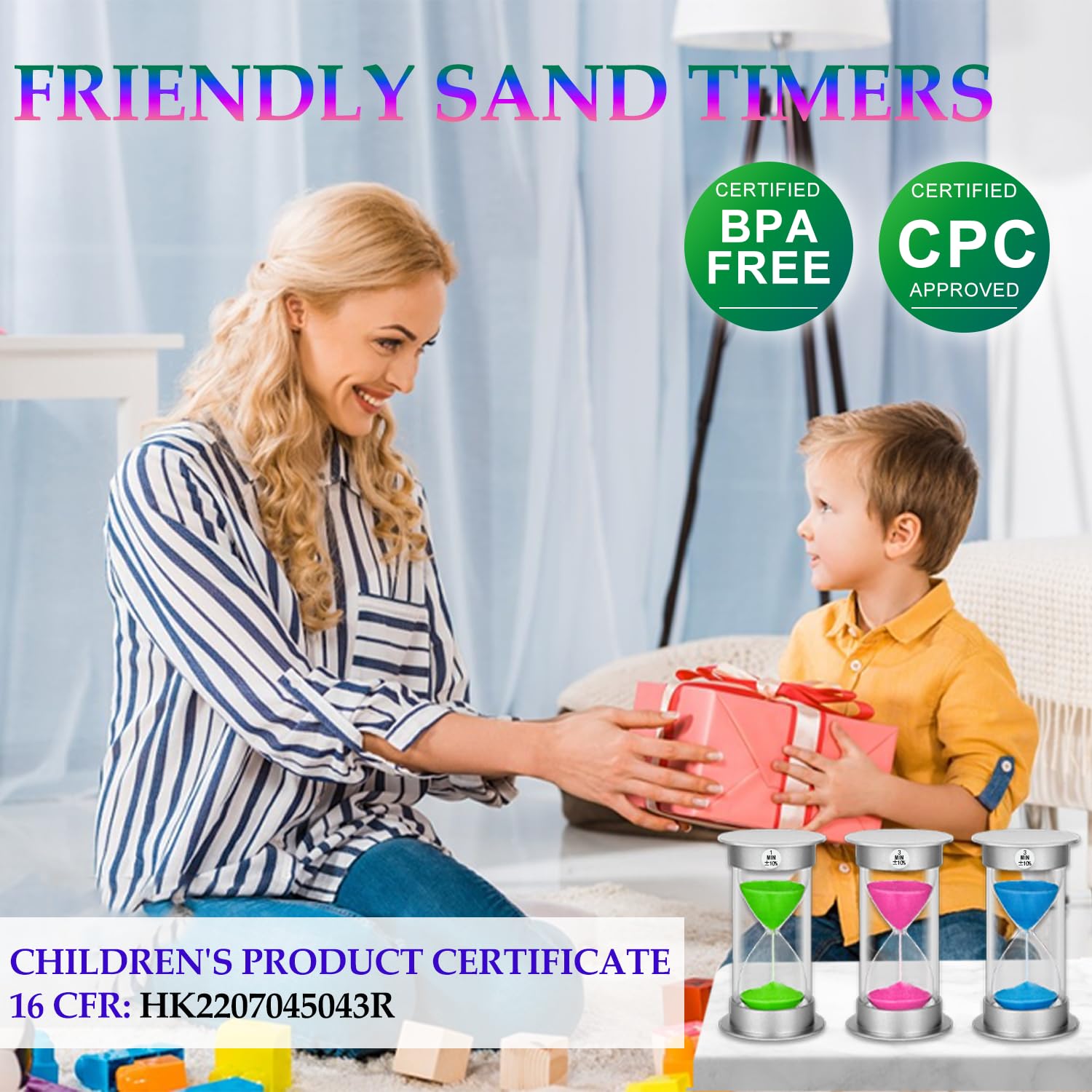 Suliao 3 Minute Hourglass Timer Sand Clock: Unbreakable Pink Sand Watch 3 Min, Colorful Plastic Hour Glass Sandglass For Games,