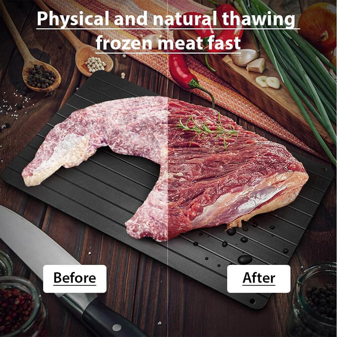 Meat Defrosting Tray - Defrosting Board,Frozen Food Thawing Pad, Defrosting Tray, Defrosting Board