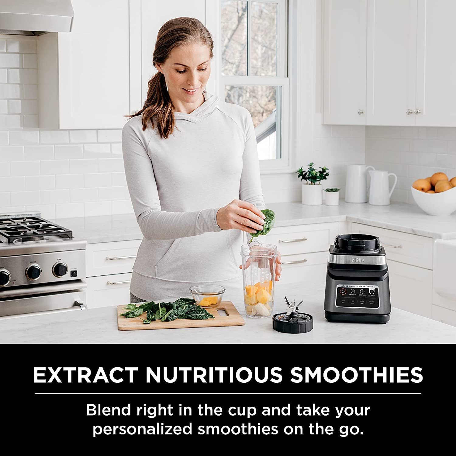 Ninja Bn751 Professional Plus Duo Blender, 1400 Peak Watts, 3 Auto-Iq Programs For Smoothies, Frozen Drinks & Nutrient Extractio