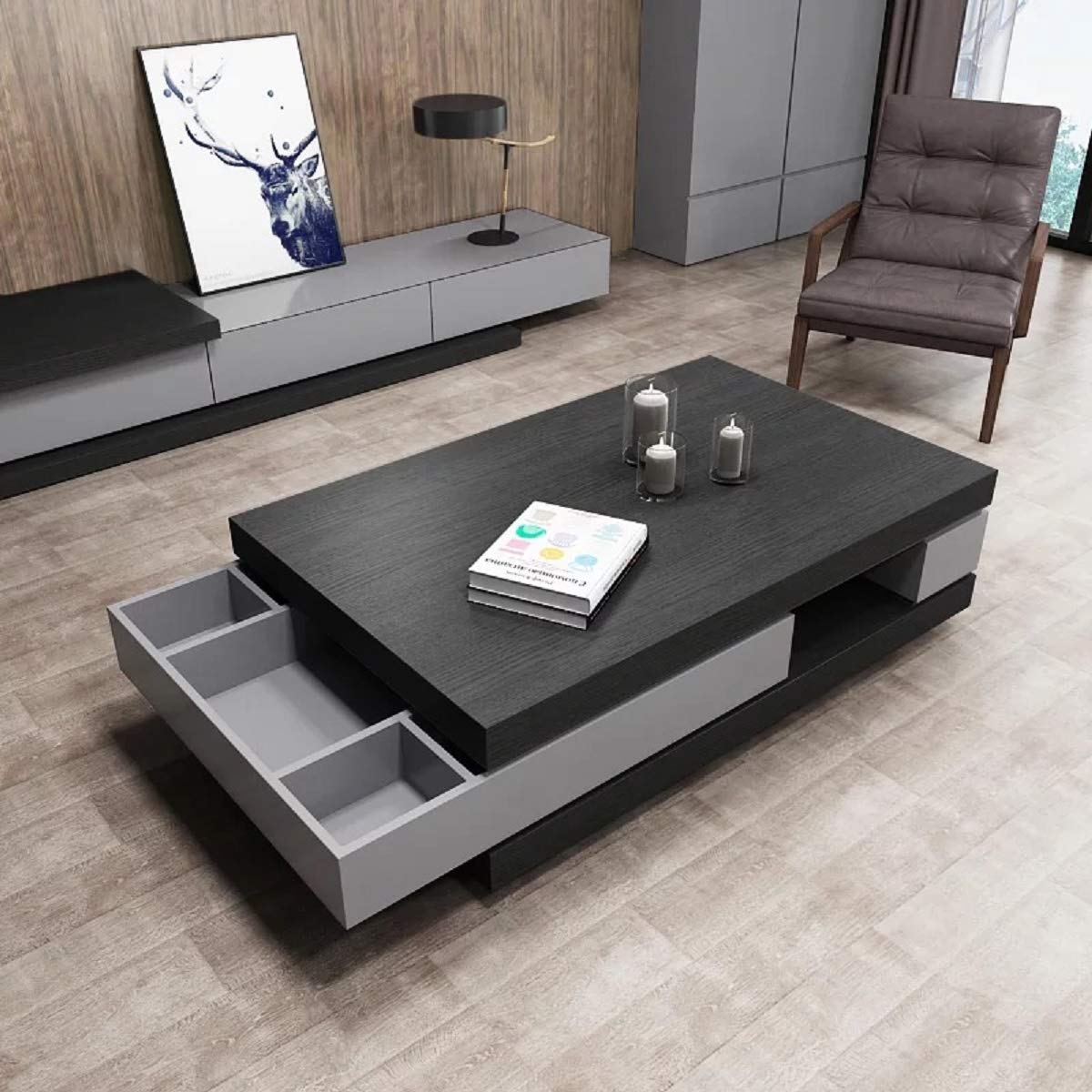 practicalWs Black Wallpaper Peel and Stick Wood Wallpaper 17.7'' x 393.7'' Self Adhesive Cabinets Contact Paper Wood Vinyl Wrap for Kitchen Countertop Drawer