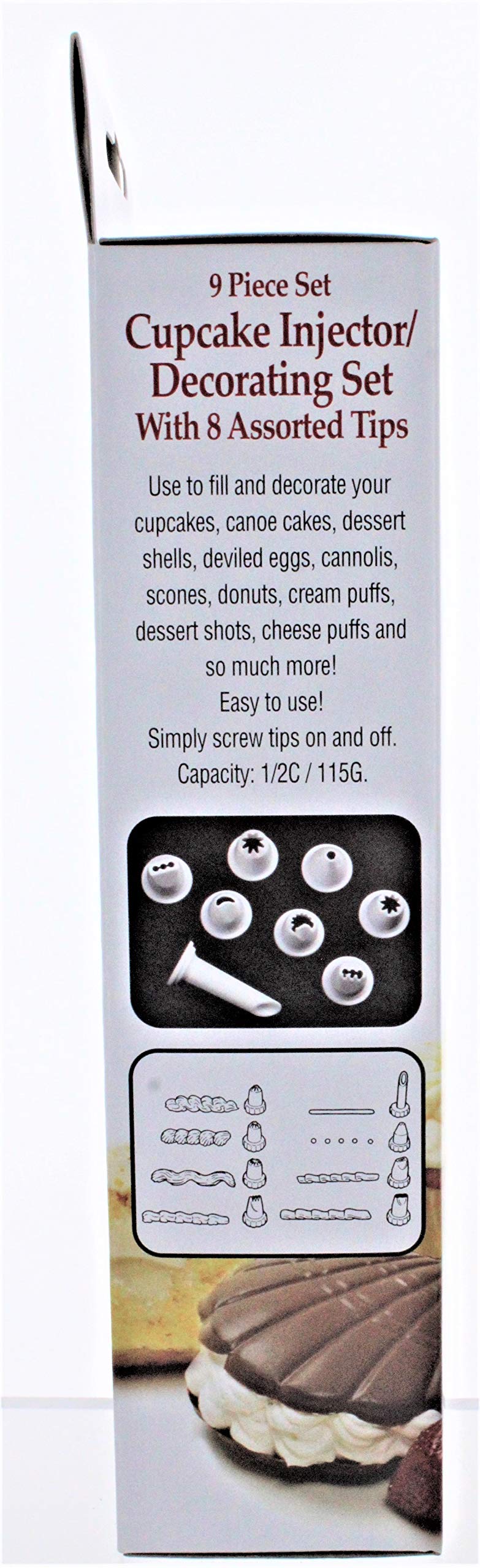 Norpro 3566 9 Piece Cupcake Injector & Decorating Set
