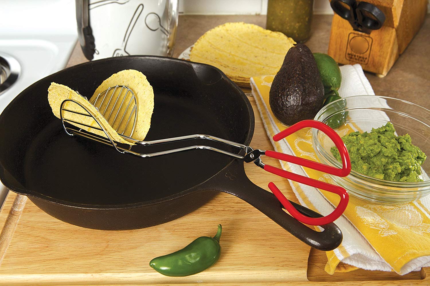 Fox Run Brands Chrome-Plated Steel Taco Press/Mold  4.5 x 3.25 x 13 inches  Metallic
