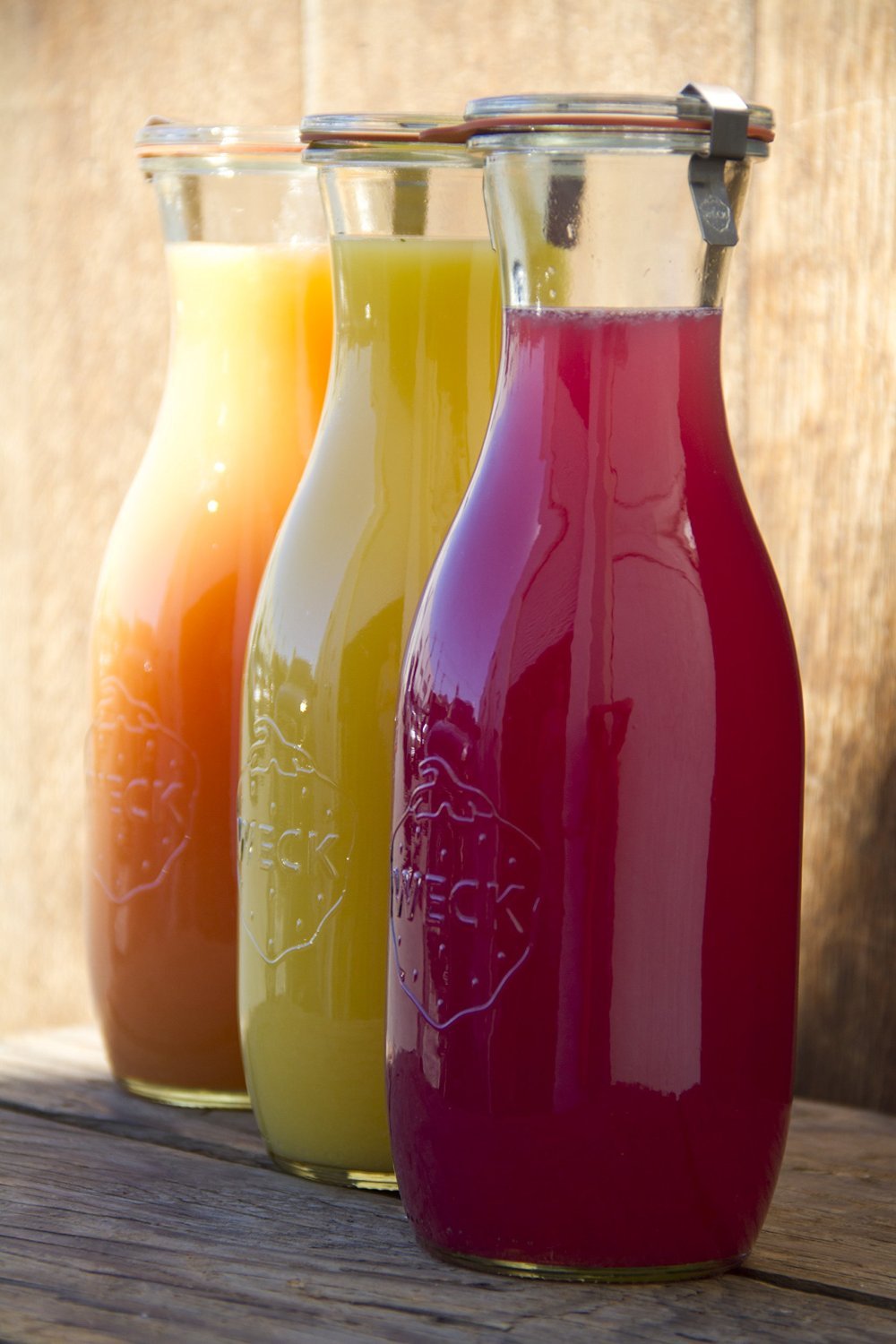 WECK Juice Jar Set of 6 - 0.25L Glass, Clear - Model SYNCHKG069234