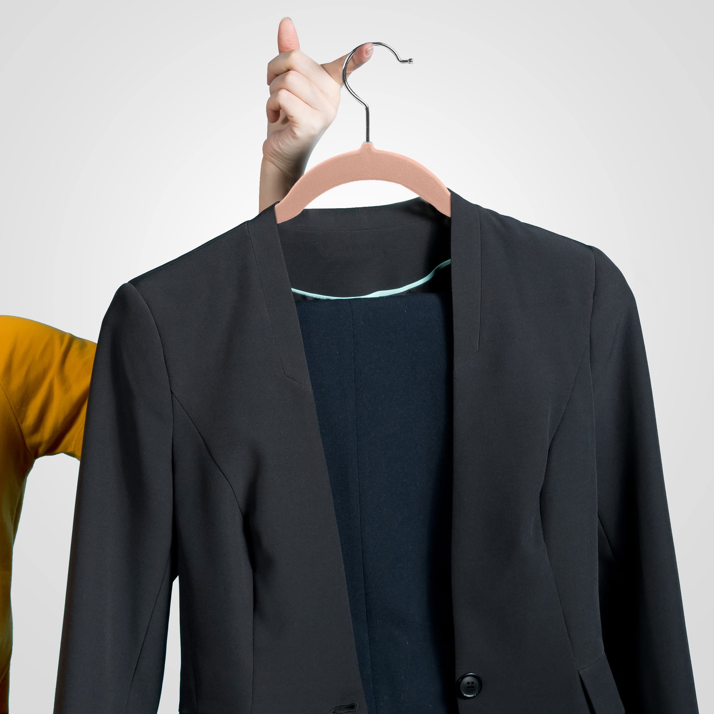 Utopia Home Velvet Hangers 30 Pack - Non-Slip Clothes Hangers - Pink Hangers - Suit Hangers With 360 Degree Rotatable Hook - Hea