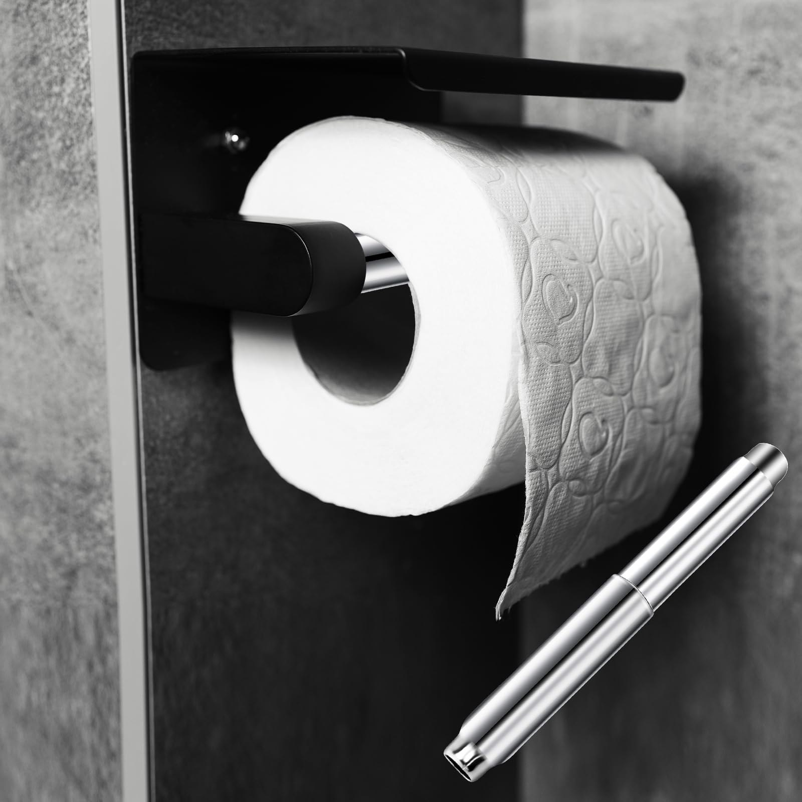 Paper Toilet Holder Replacement Rod Toilet Paper Holder Roller Stainless Steel Toilet Paper Holder Spring Loaded Toilet Paper Ho