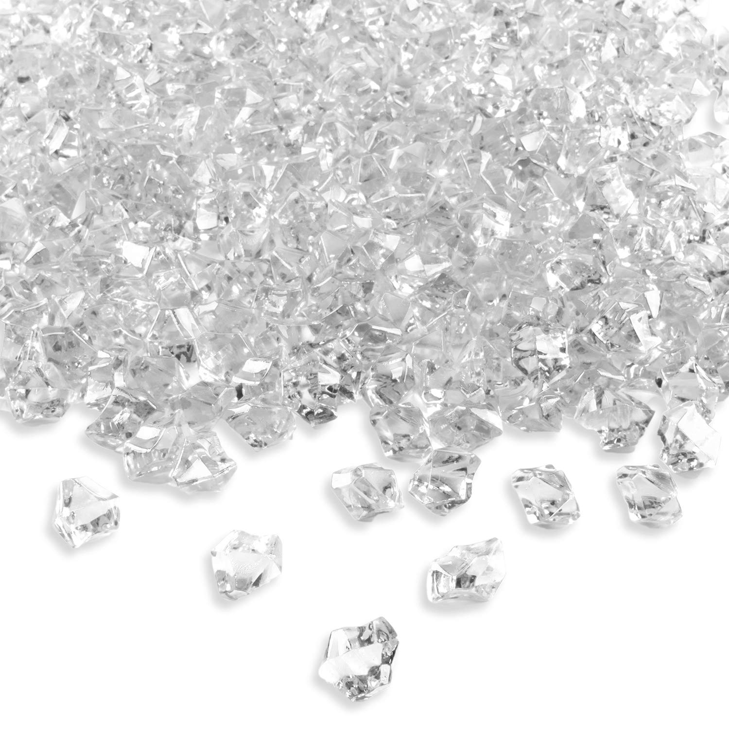 Super Z Outlet Acrylic Color Ice Rock Crystals Treasure Gems for Table Scatters, Vase Fillers, Event, Wedding, Arts & Crafts, Bi