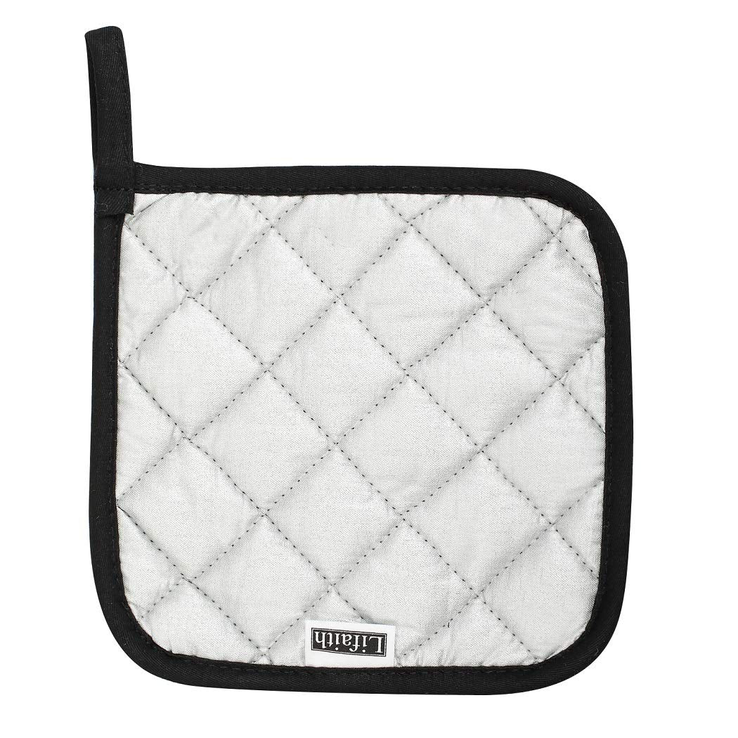 100% Cotton Potholders Kitchen Everyday Basic Terry Pot Holder Heat Resistant Large Coaster Hot Pads Kit Trivets Set For Cooking