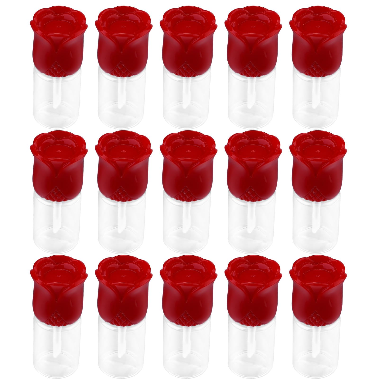 Hemoton 15 pack Lip Gloss Tubes Clear Refillable Lip Gloss Packaging for Diy Oil and Dye Liquid Portable 2.55 X 1.14 X 1.14 in C