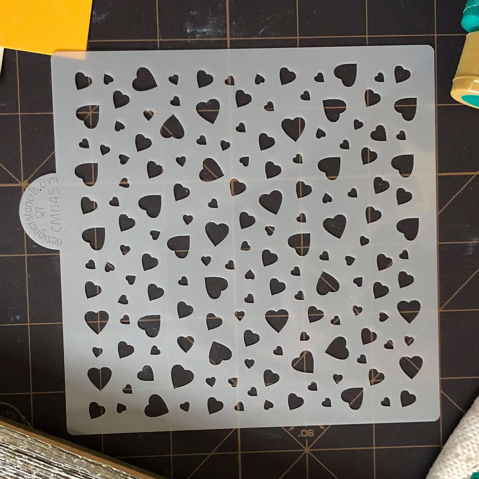 Heart Miniprint Cookie And Craft Stencil By Designer Stencils